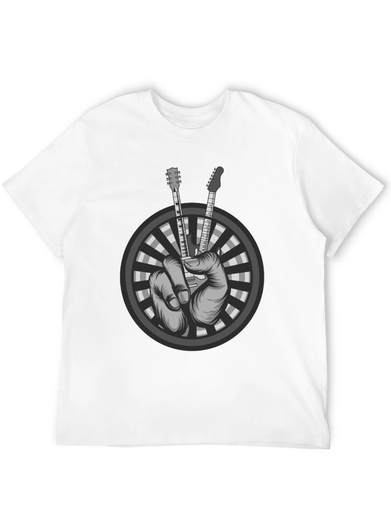Rock On Guitar Hand Gesture T-Shirt