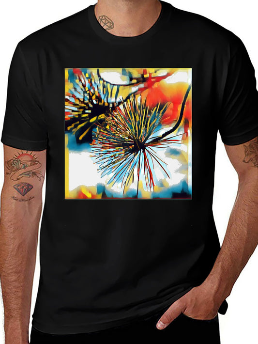 Abstract Burst Graphic Tee - Modern Art T-Shirt
