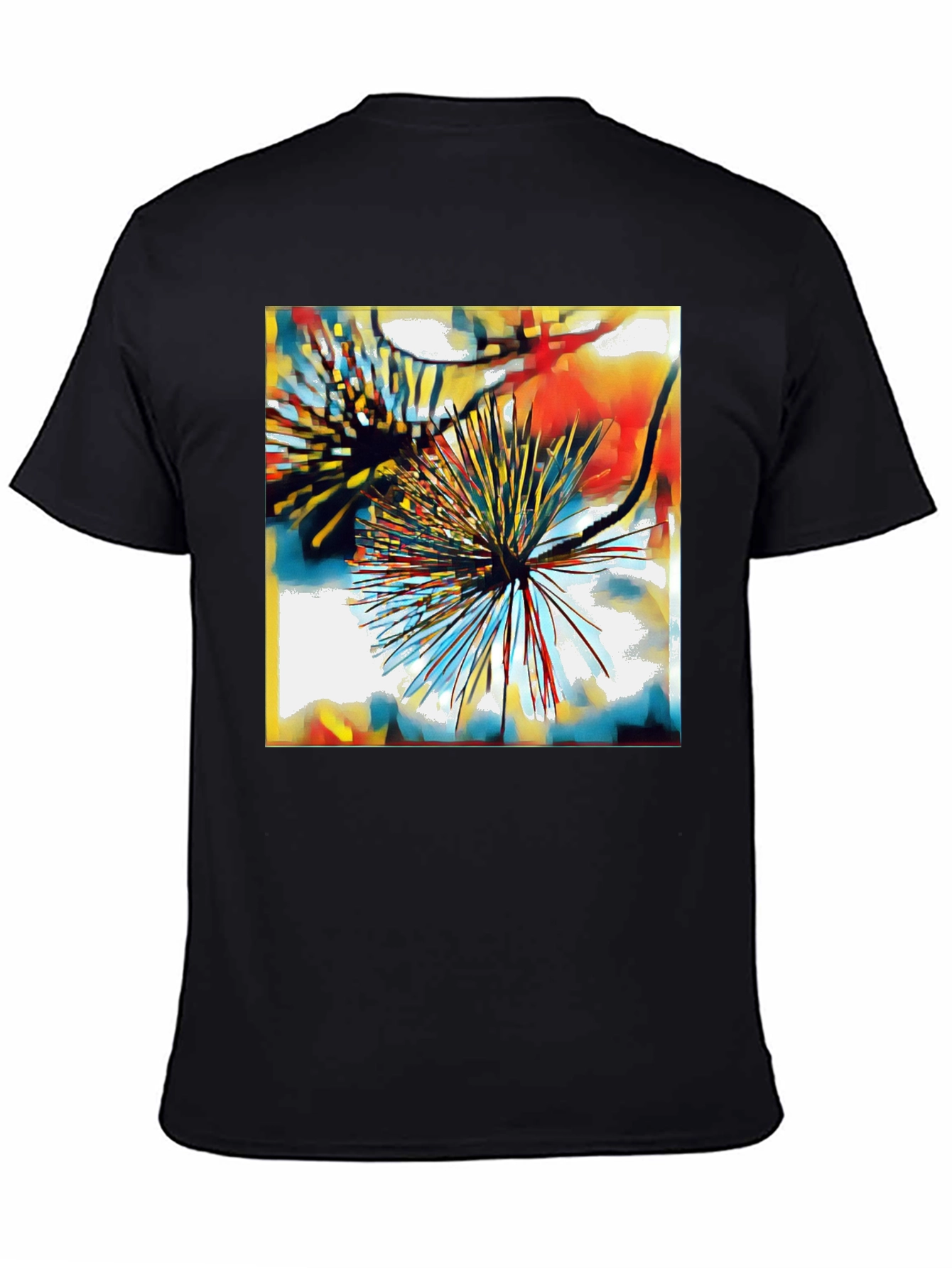 Abstract Burst Graphic Tee - Modern Art T-Shirt