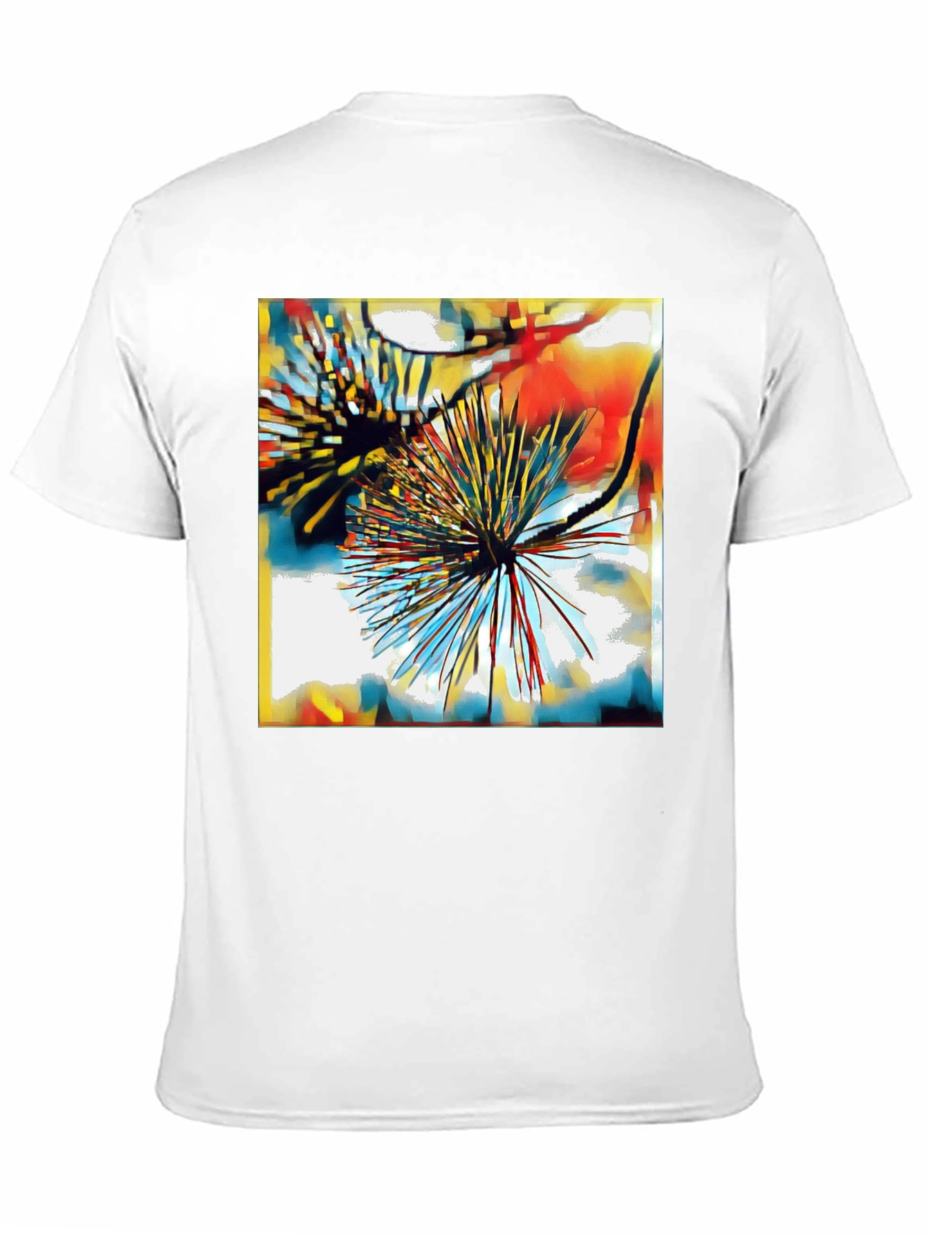 Abstract Burst Graphic Tee - Modern Art T-Shirt