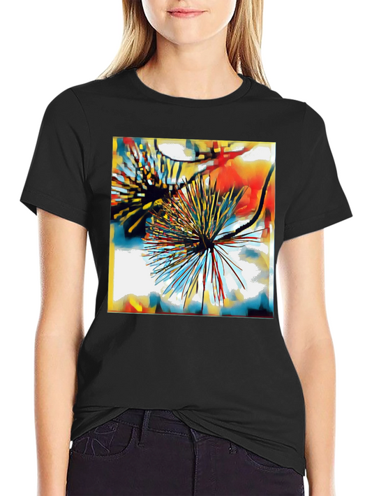 Abstract Burst Graphic Tee - Modern Art T-Shirt