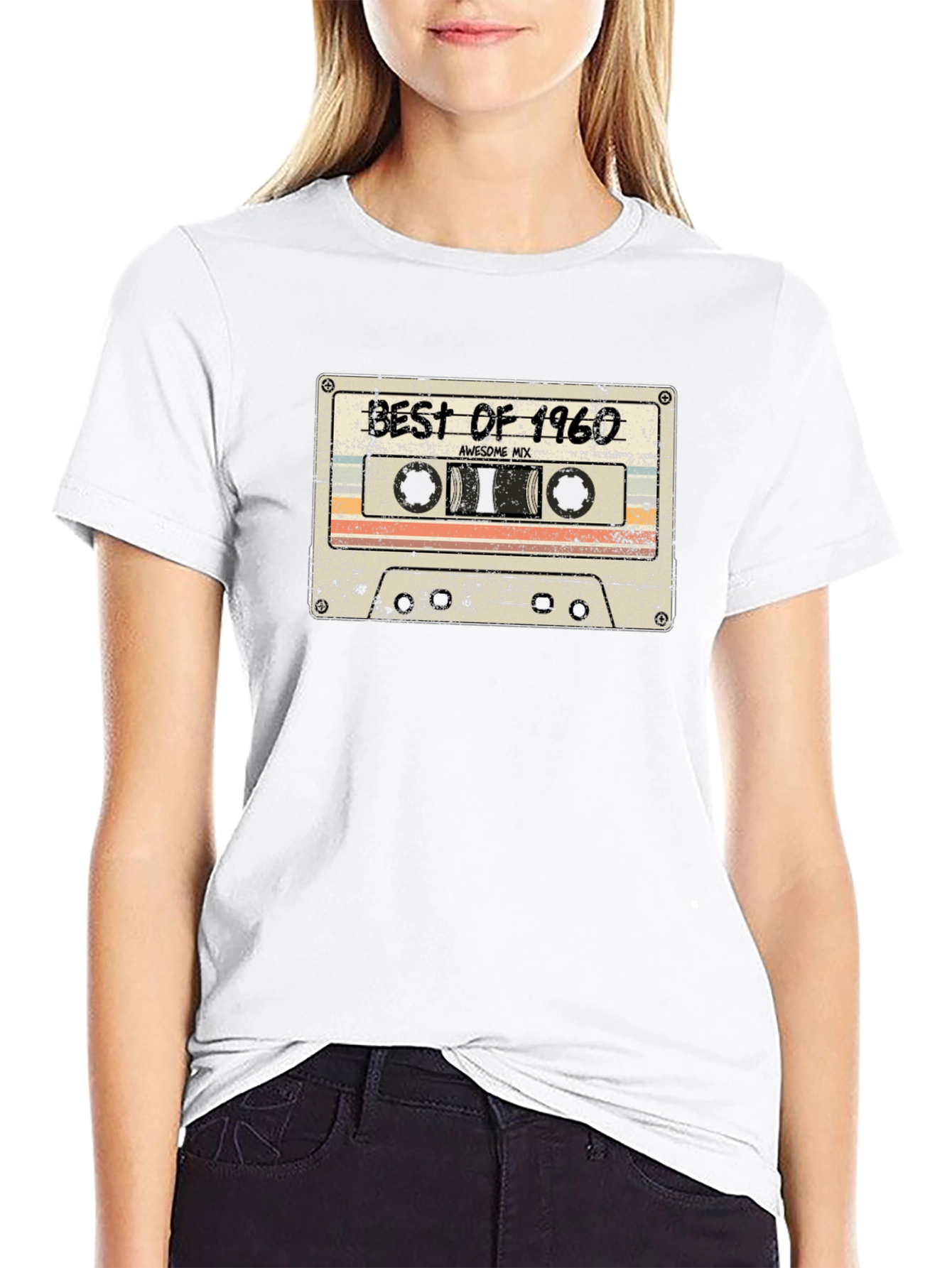 Retro Best of 1960 Cassette Tape Graphic T-Shirt