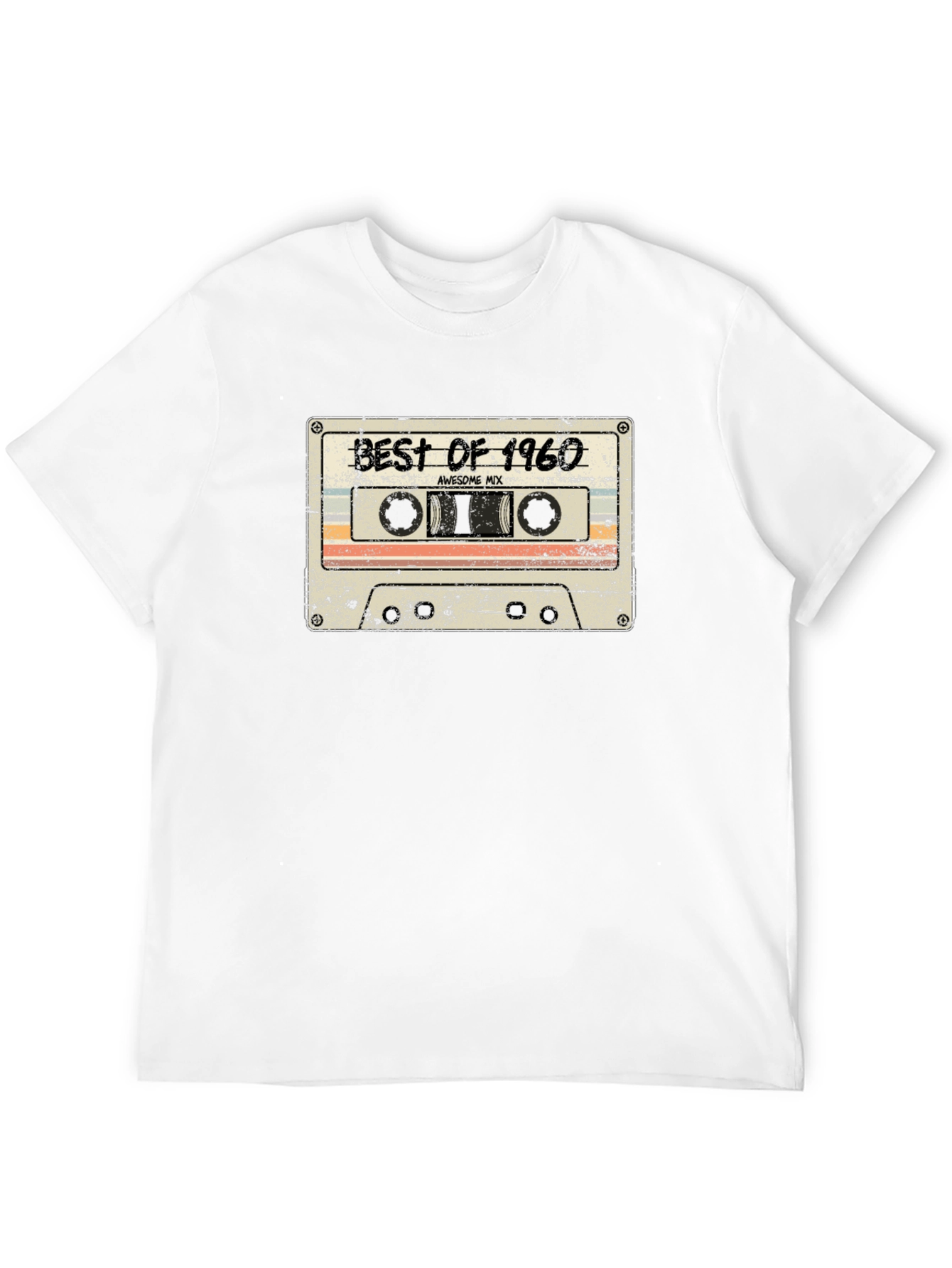 Retro Best of 1960 Cassette Tape Graphic T-Shirt