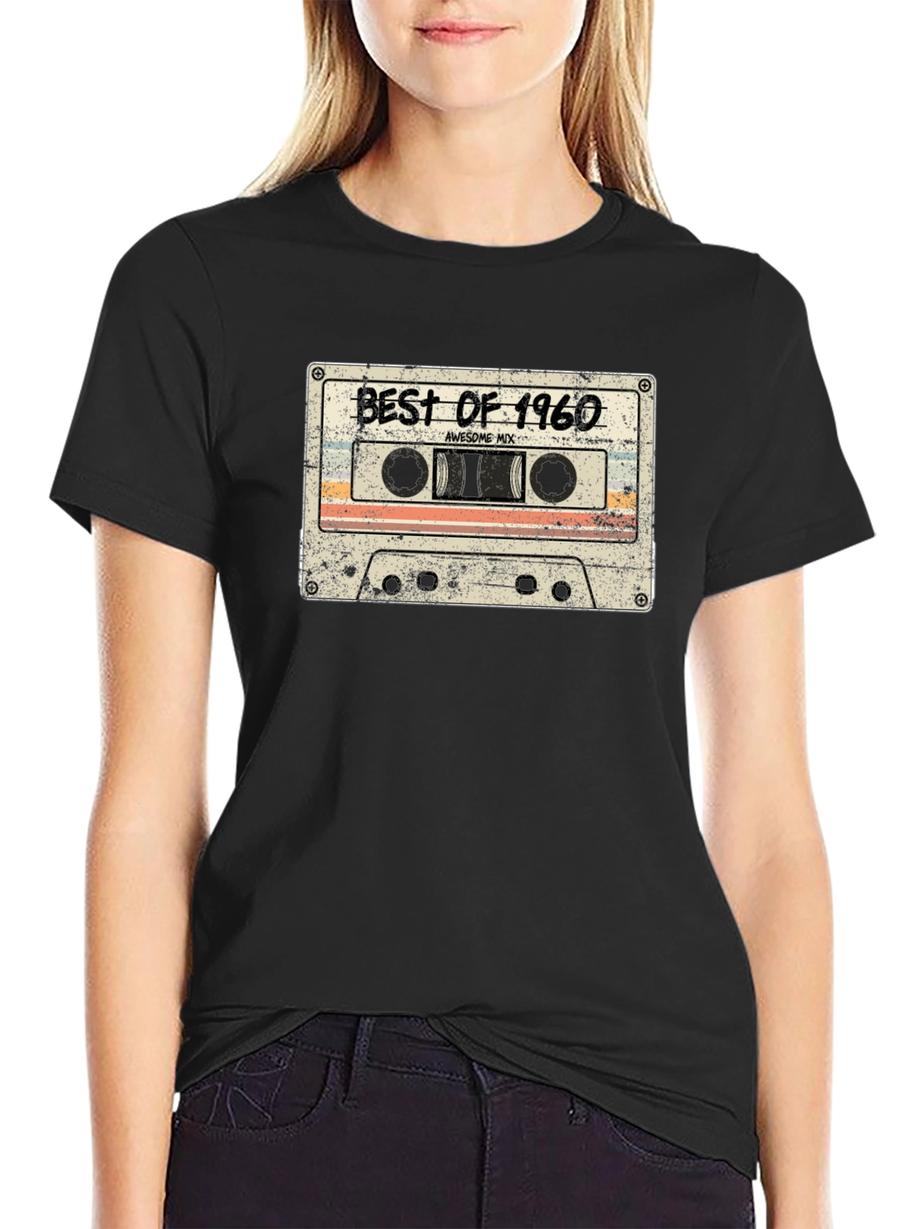 Retro Best of 1960 Cassette Tape Graphic T-Shirt