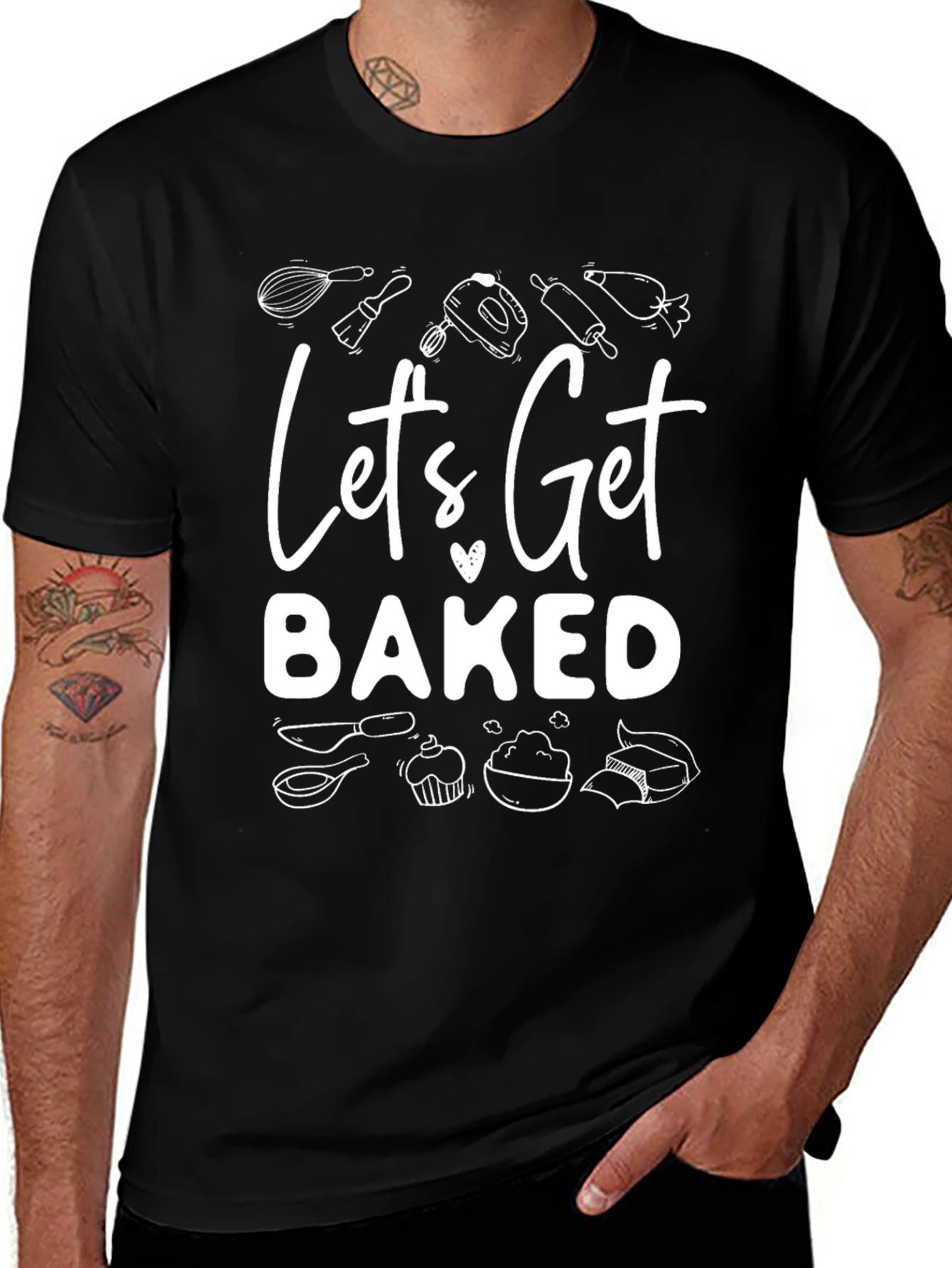 Lets Get Baked Funny Baking T-Shirt