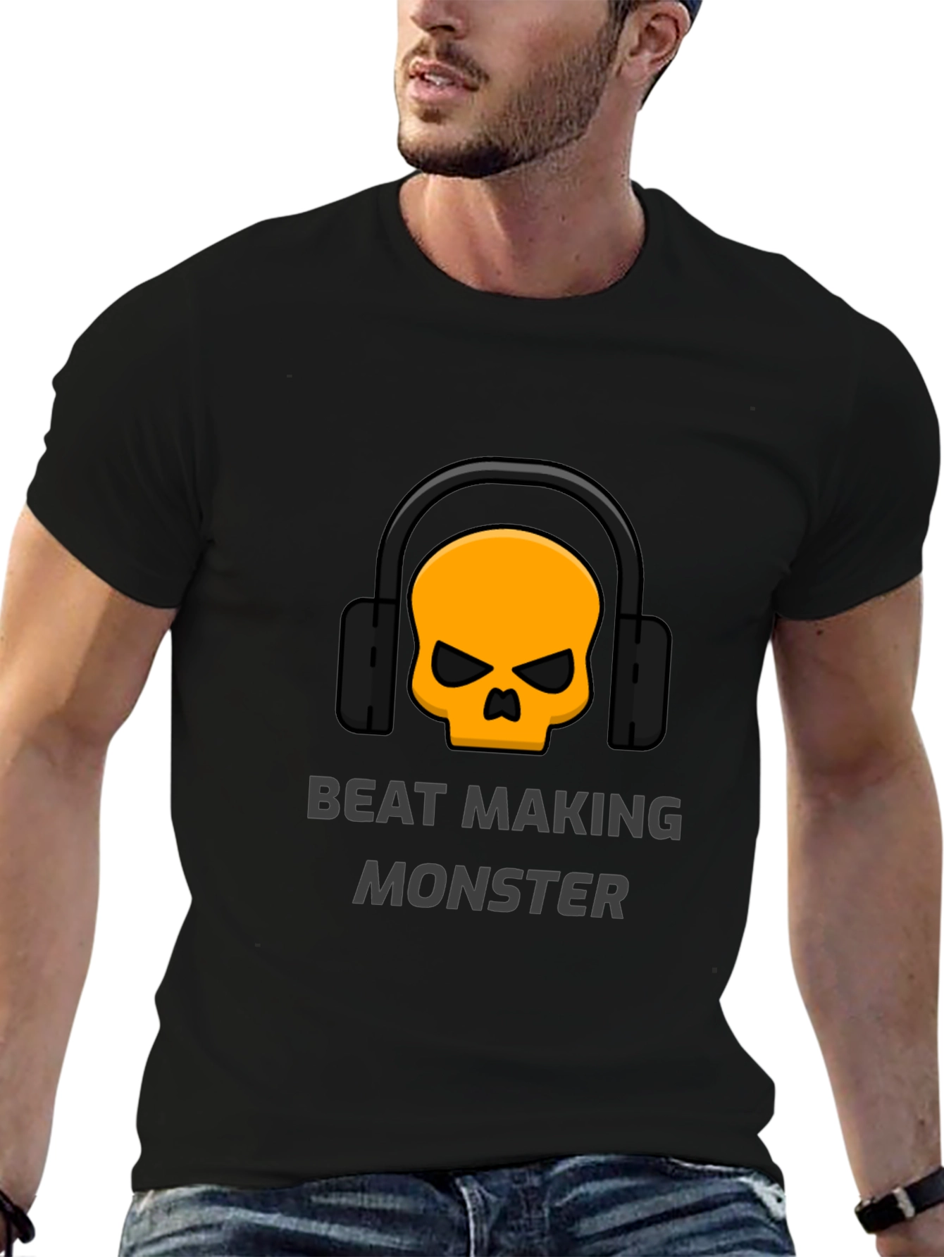 Beat Making Monster Graphic T-Shirt - Music Producer Tee