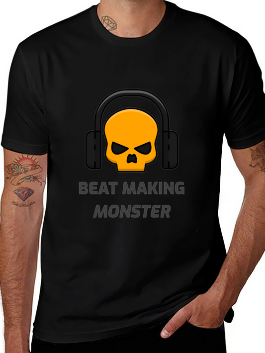 Beat Making Monster Graphic T-Shirt - Music Producer Tee