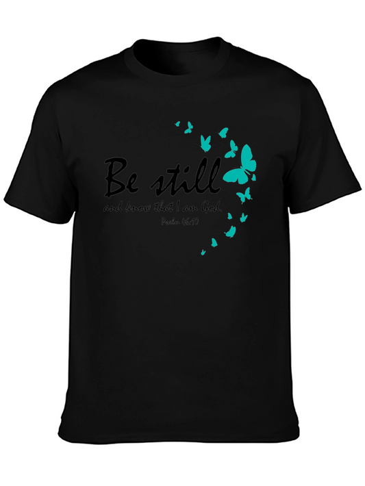 Be Still Tee - Christian Butterfly T-Shirt