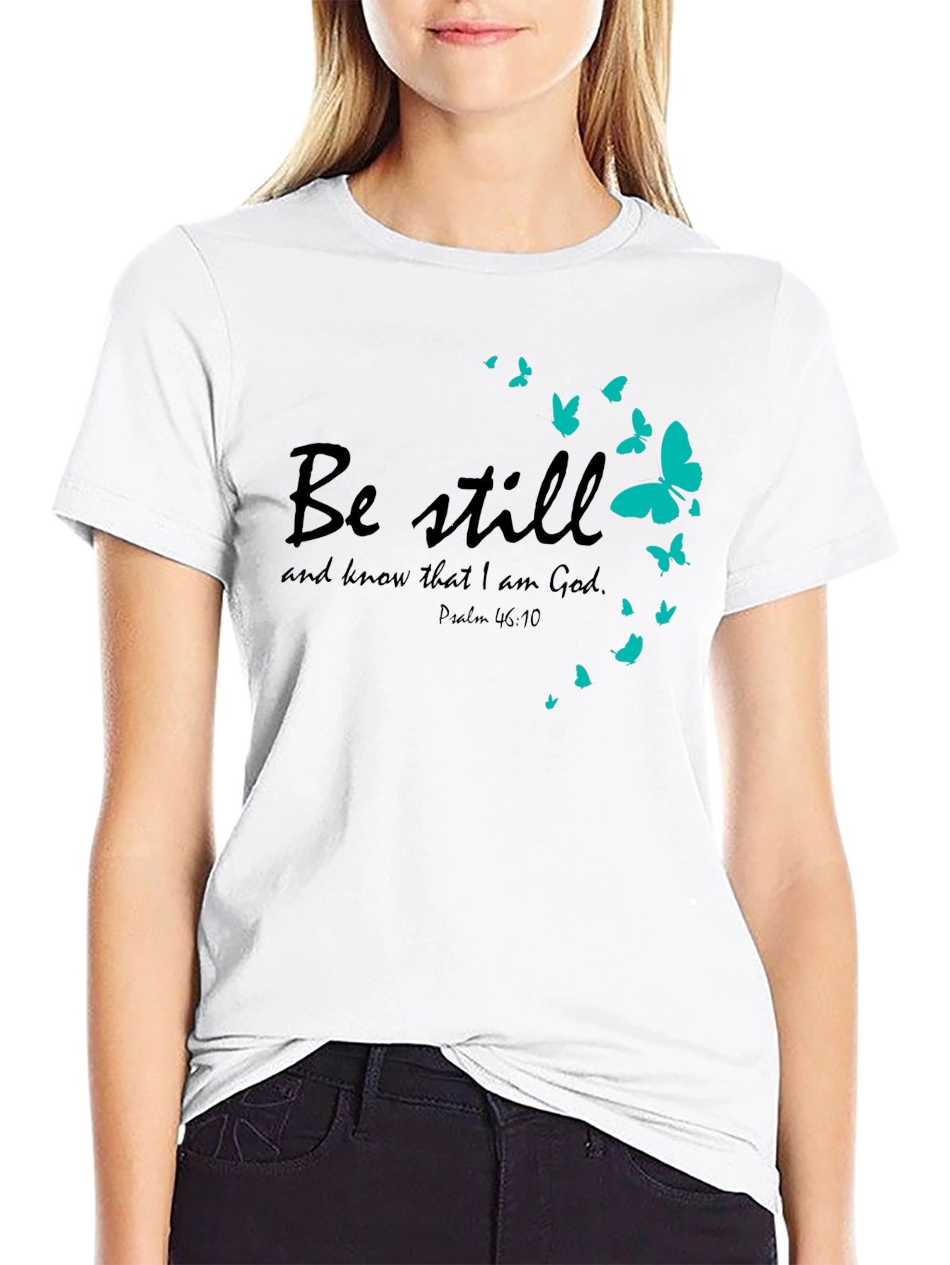 Be Still Tee - Christian Butterfly T-Shirt