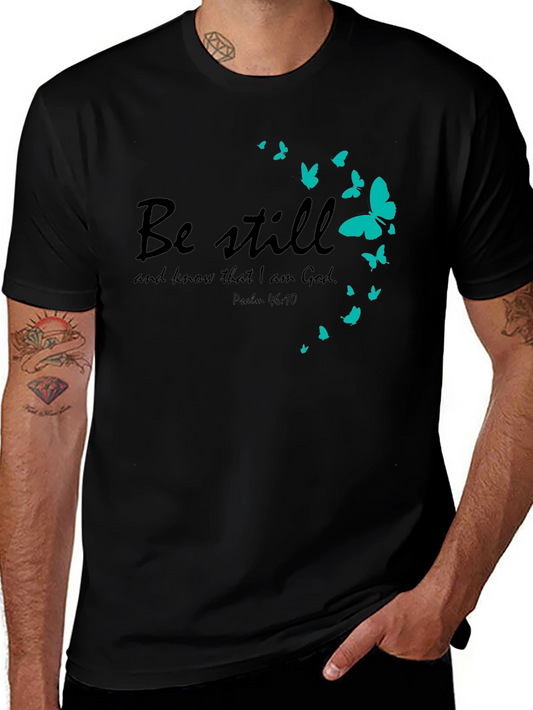 Be Still Tee - Christian Butterfly T-Shirt