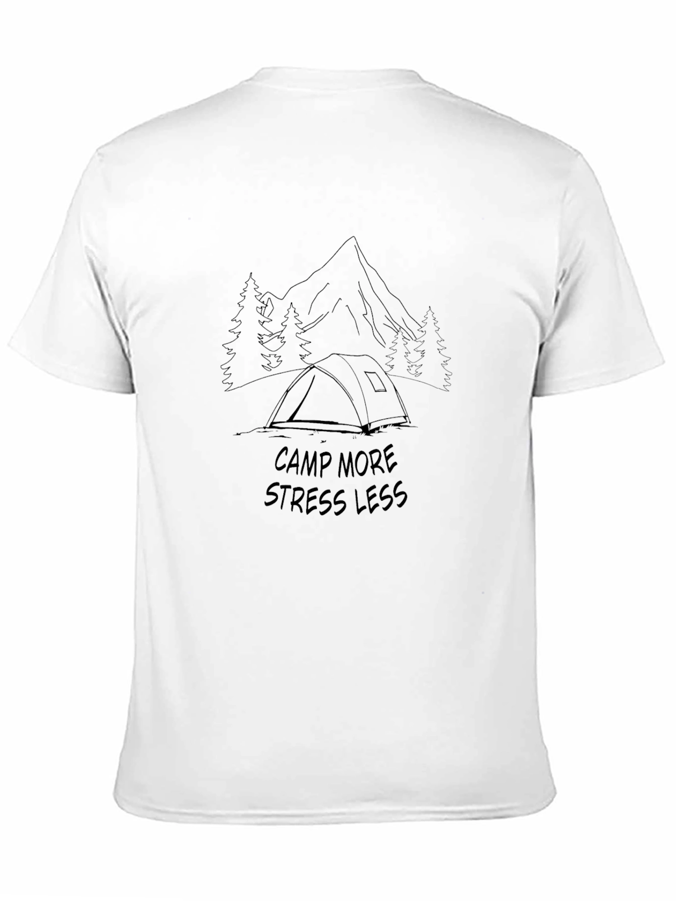 Camp More Stress Less Graphic Tee
