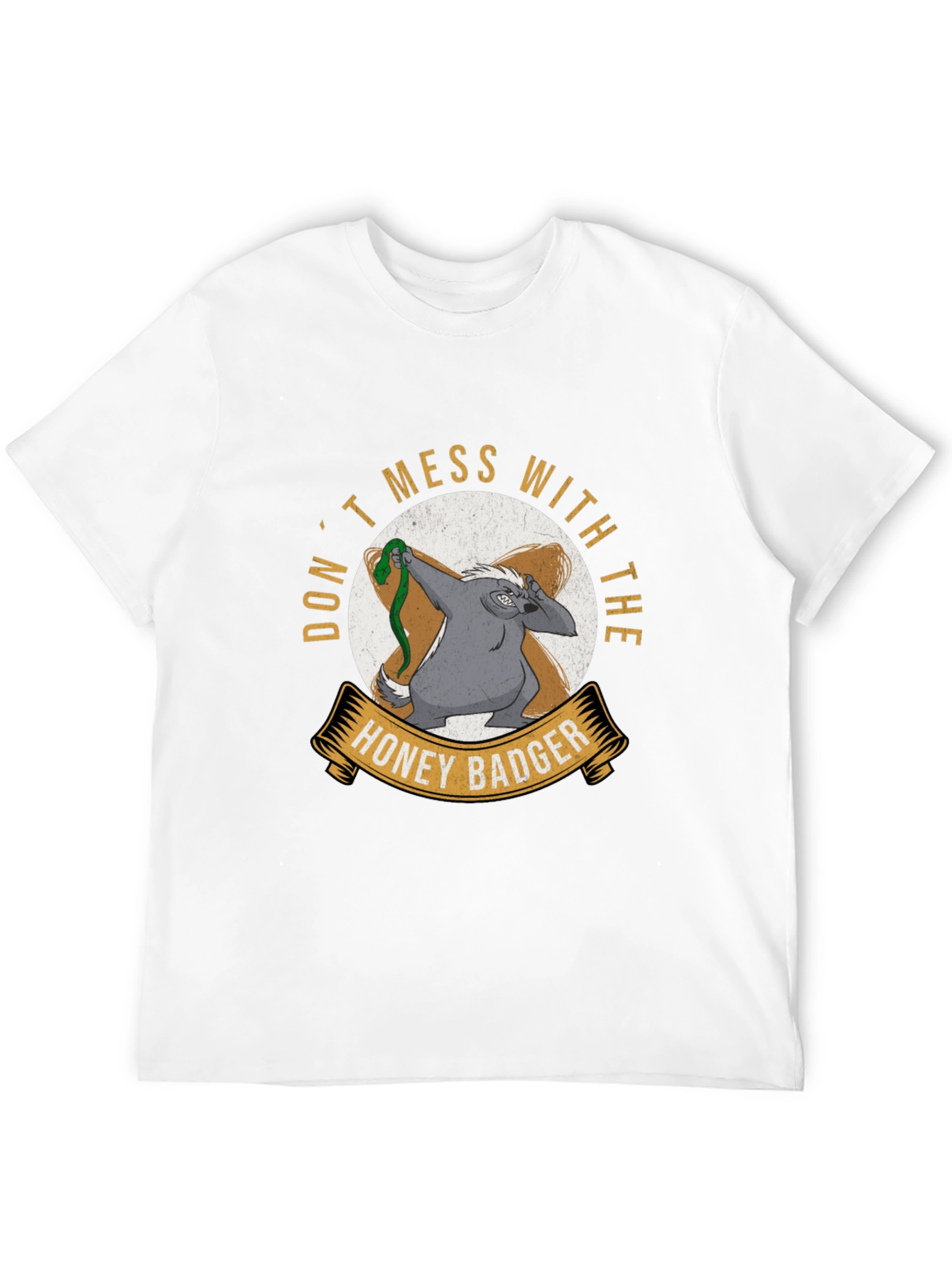 Dont Mess With The Honey Badger Black T-Shirt