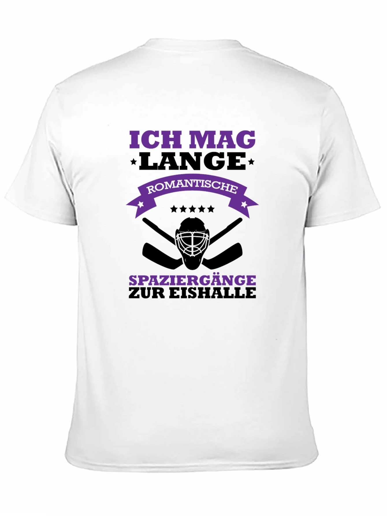 Ich Mag Lange Ice Hockey T-Shirt