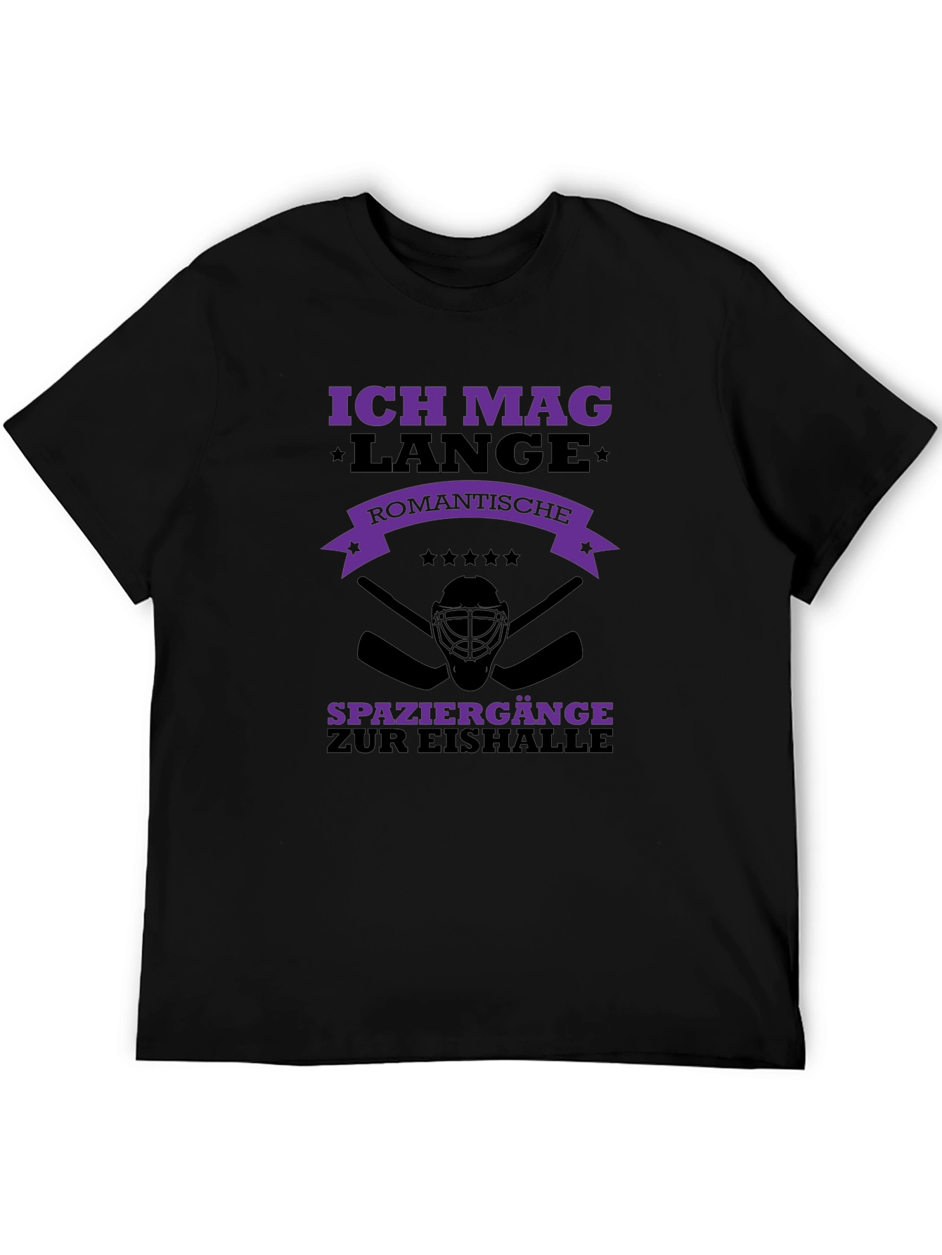 Ich Mag Lange Ice Hockey T-Shirt