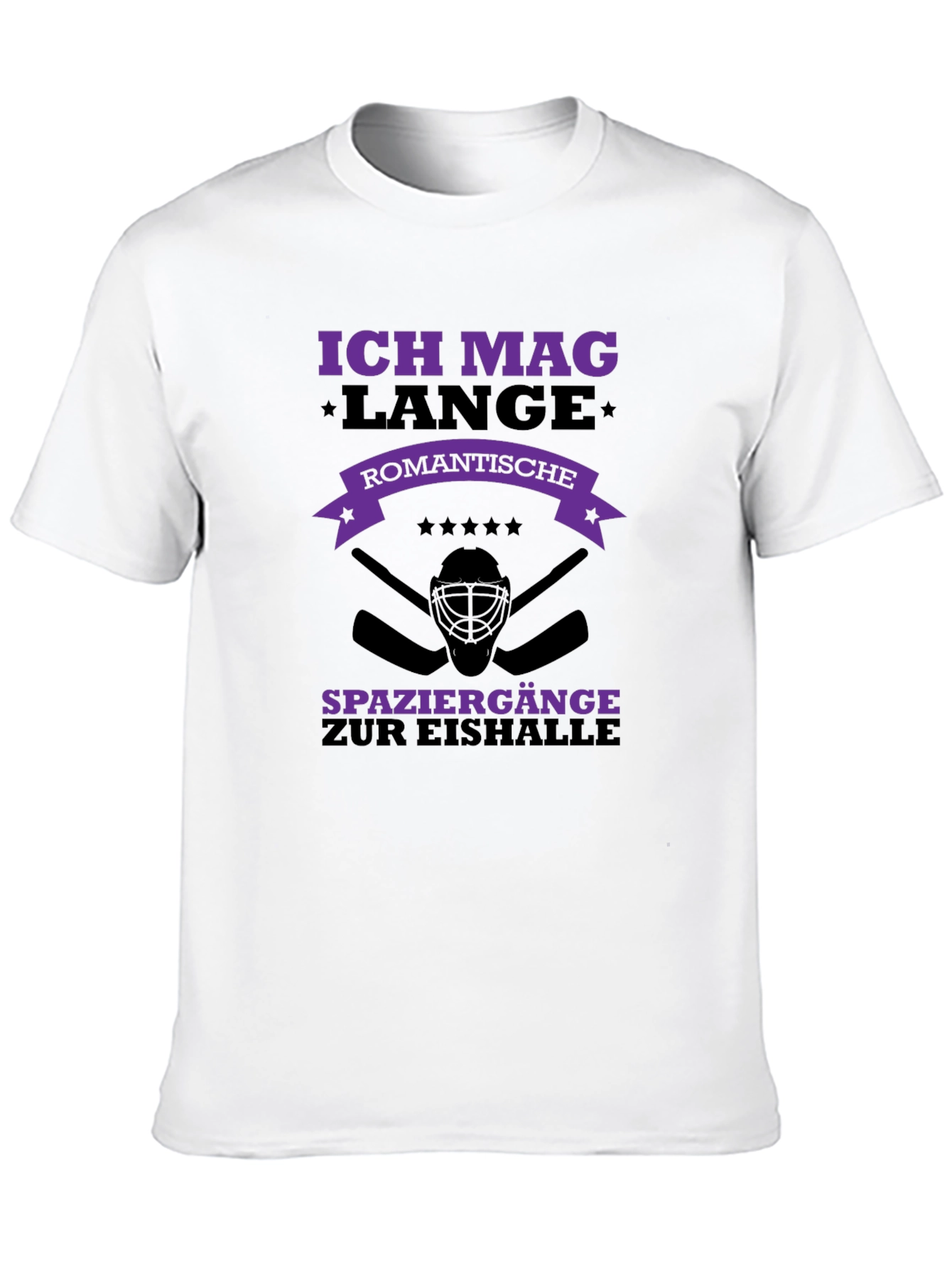 Ich Mag Lange Ice Hockey T-Shirt