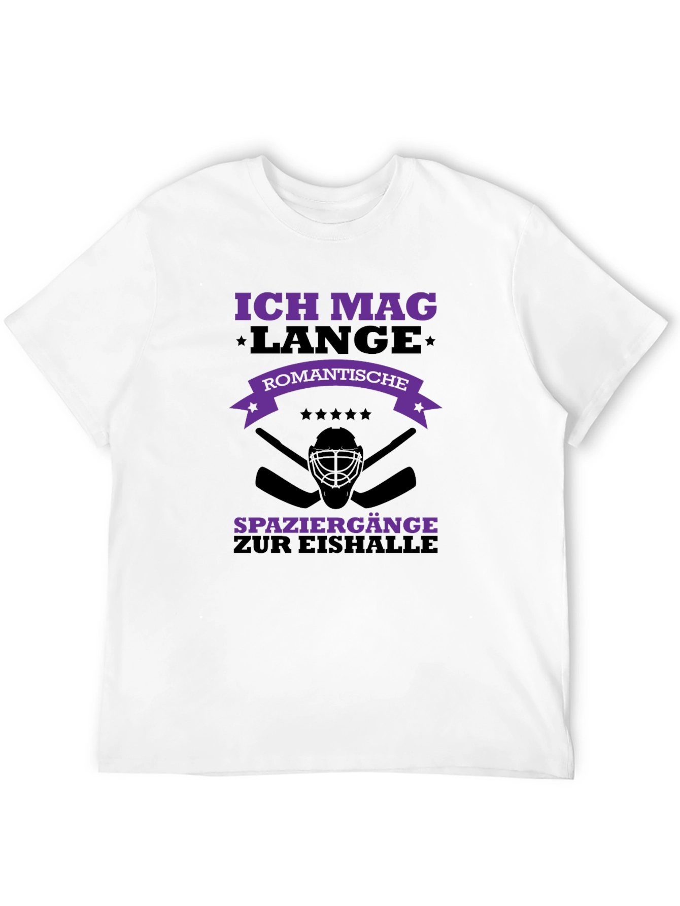 Ich Mag Lange Ice Hockey T-Shirt