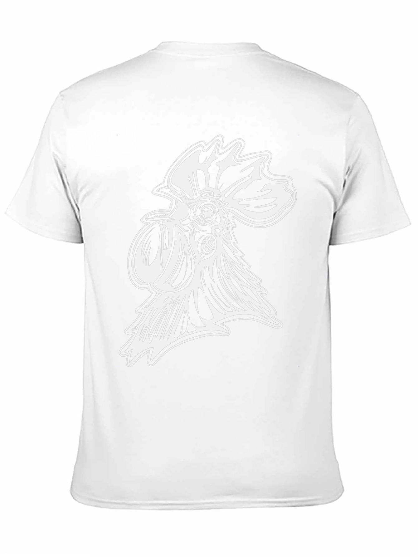 Cool Rooster Graphic Tee - Black Cotton Blend