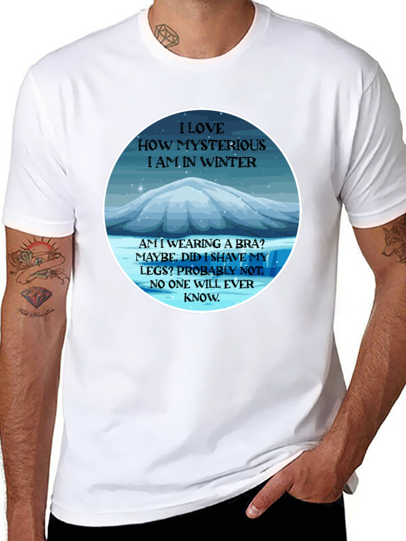 Mysterious Winter T-Shirt - Funny Slogan Tee