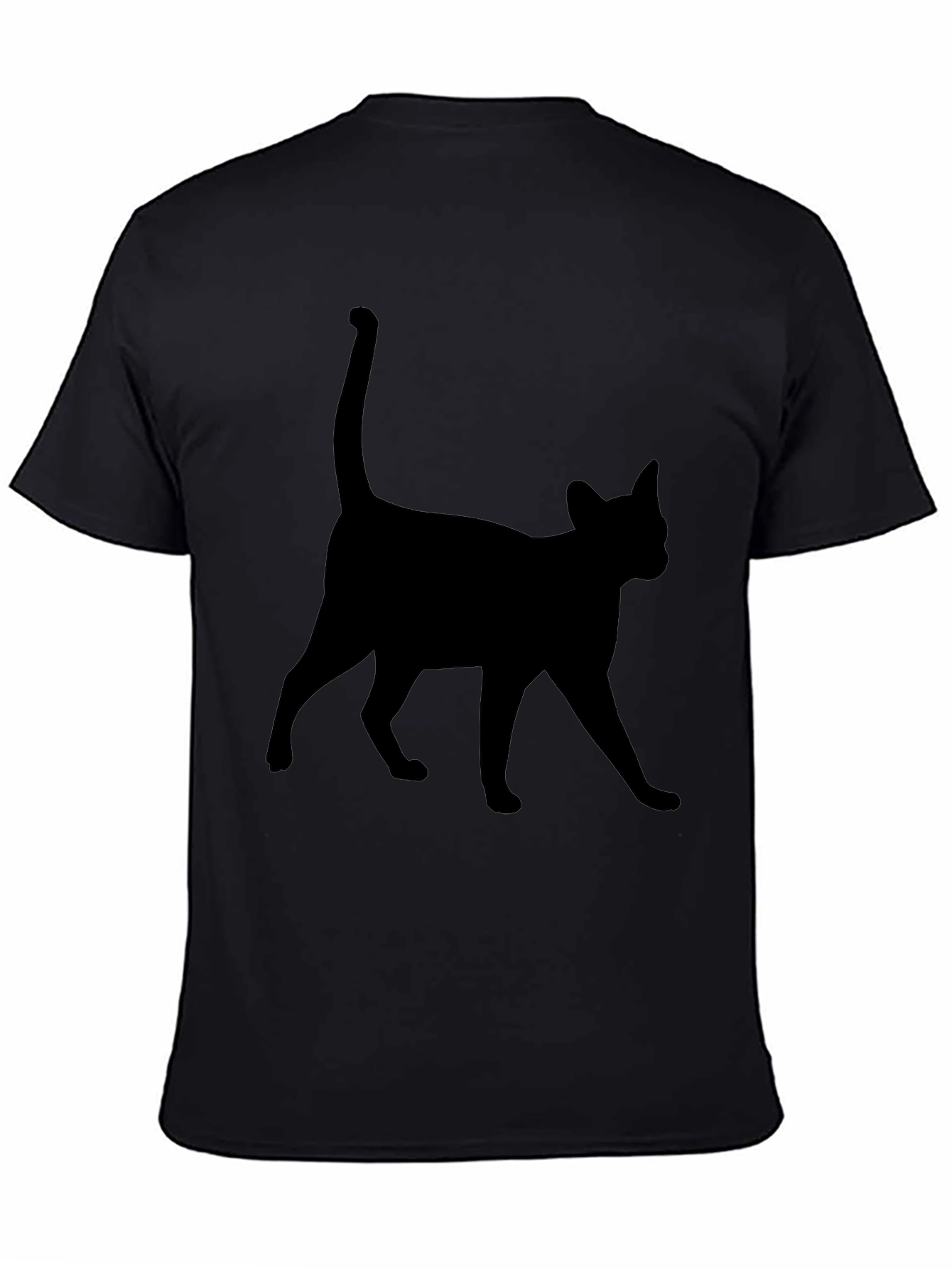 Black Cat Silhouette Tee - Unisex Casual T-Shirt