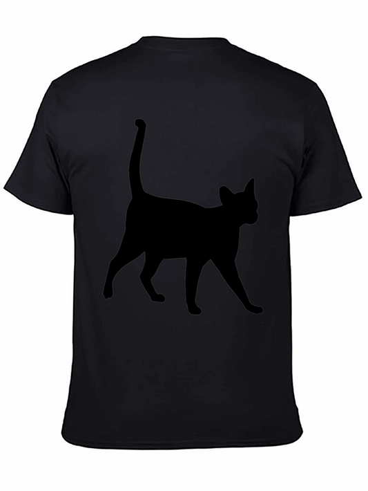 Black Cat Silhouette Tee - Unisex Casual T-Shirt