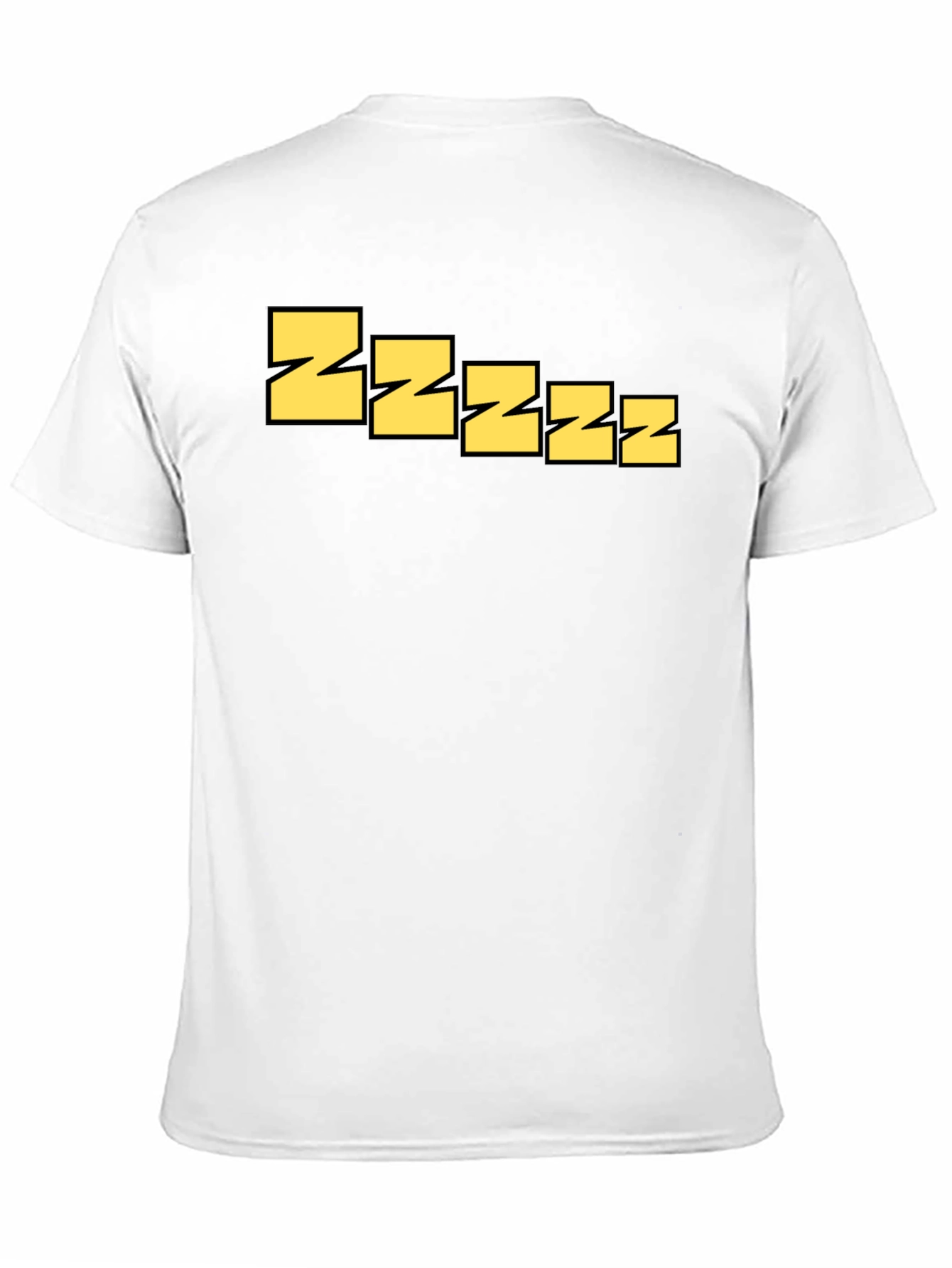 Sleepy Zzzz Graphic Tee - Relaxed Fit Black T-Shirt