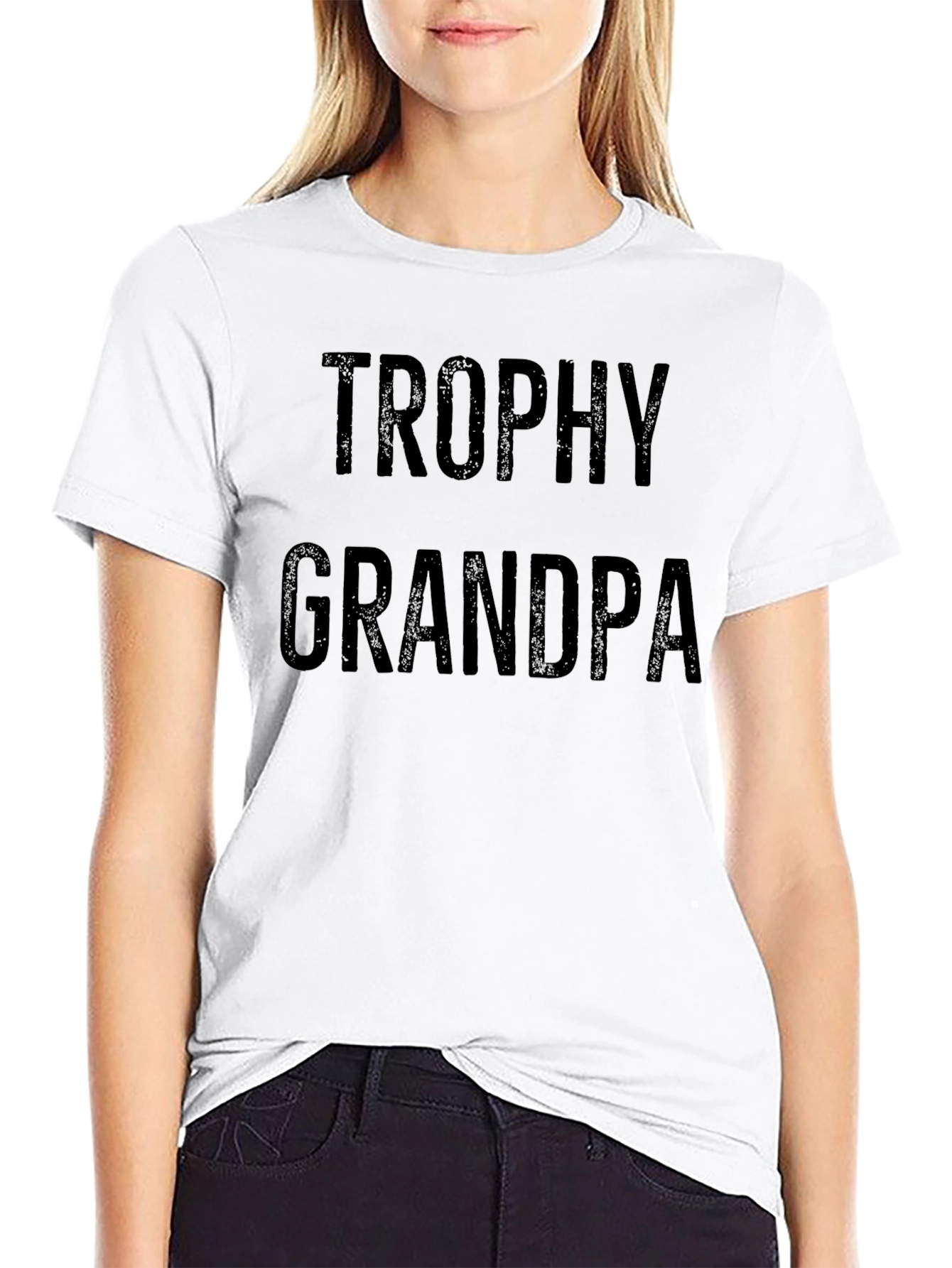 Trophy Grandpa Graphic Tee - Novelty Gift