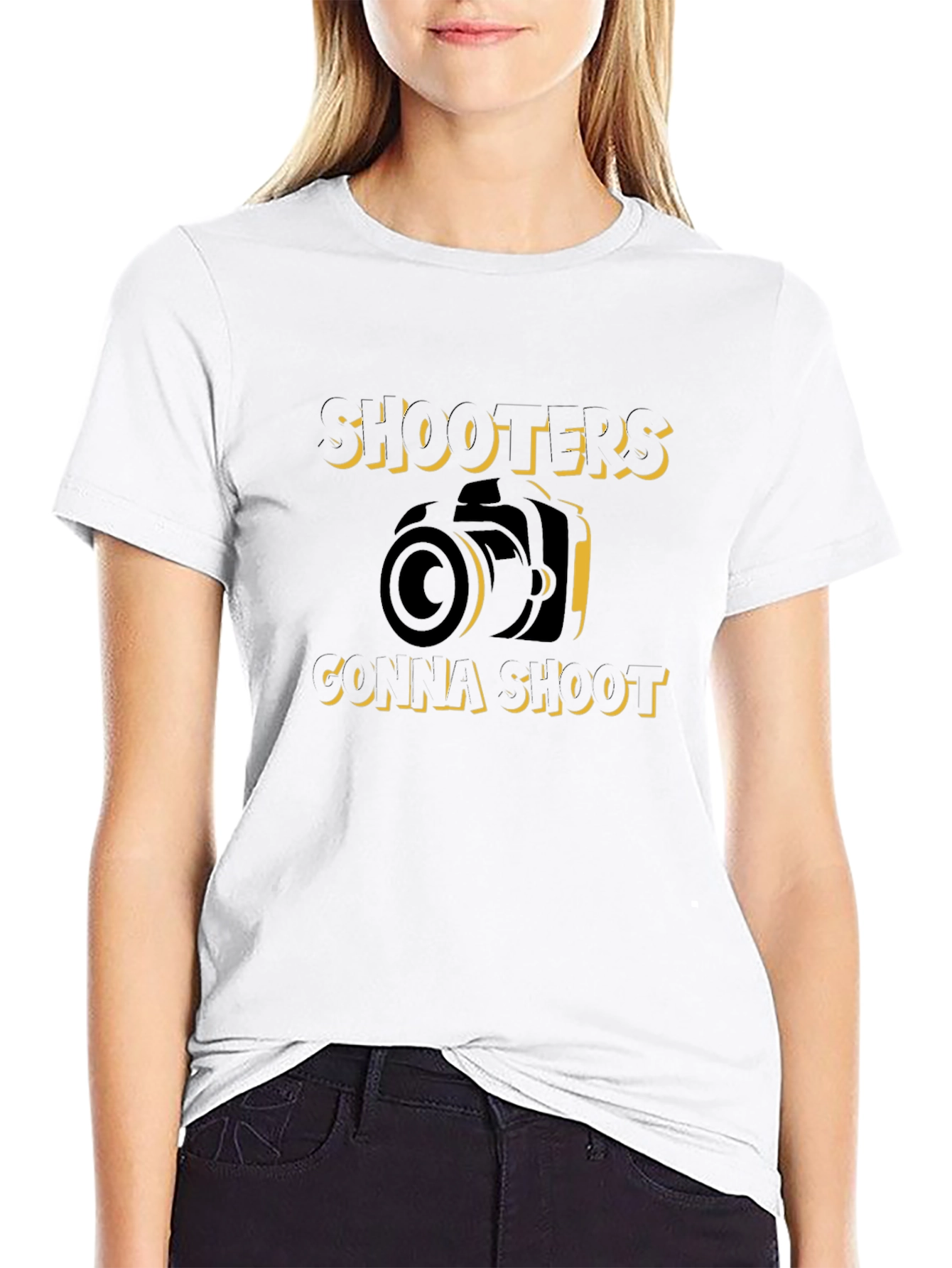 Shooters Gonna Shoot Black Graphic Tee