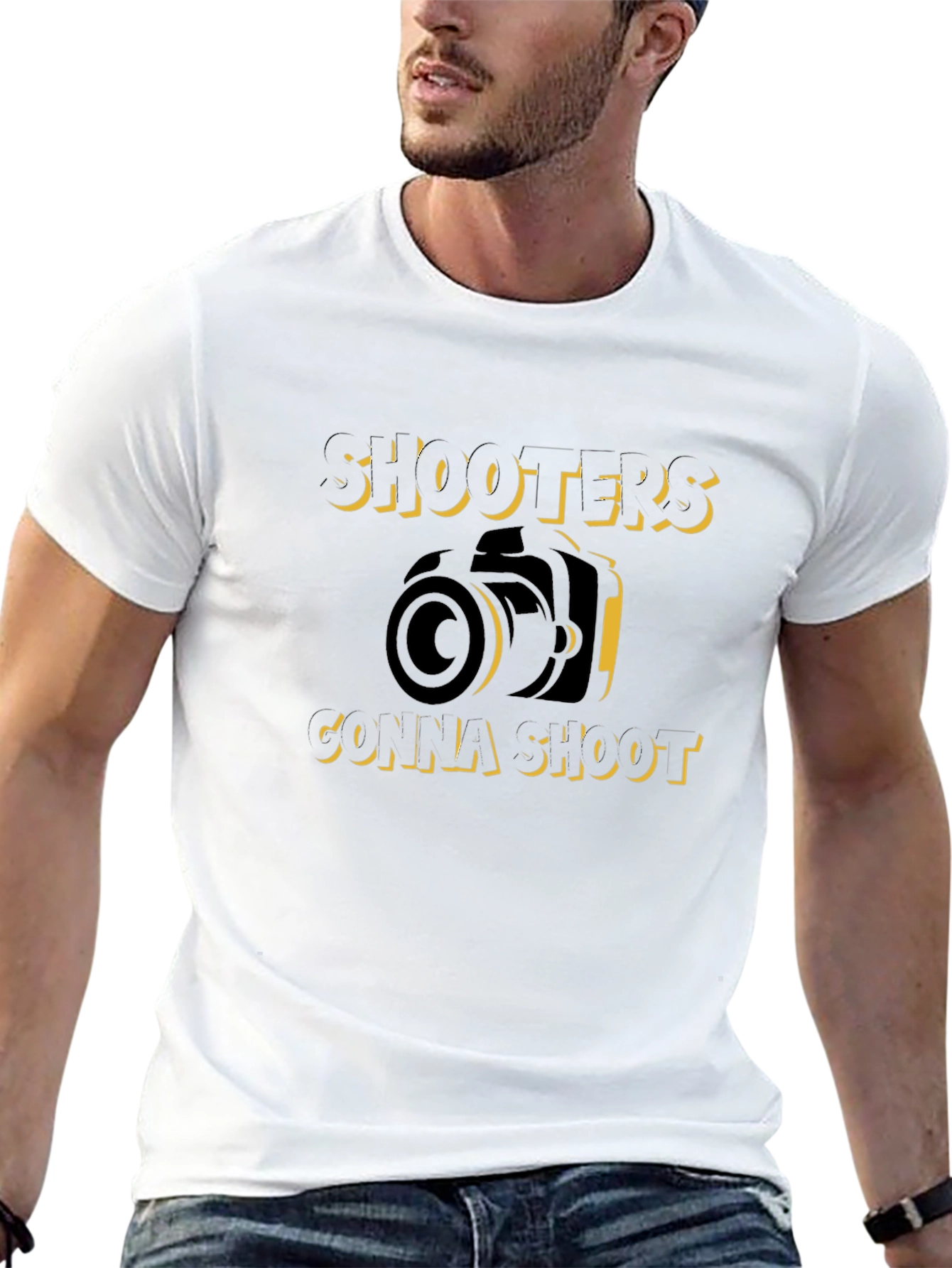 Shooters Gonna Shoot Black Graphic Tee