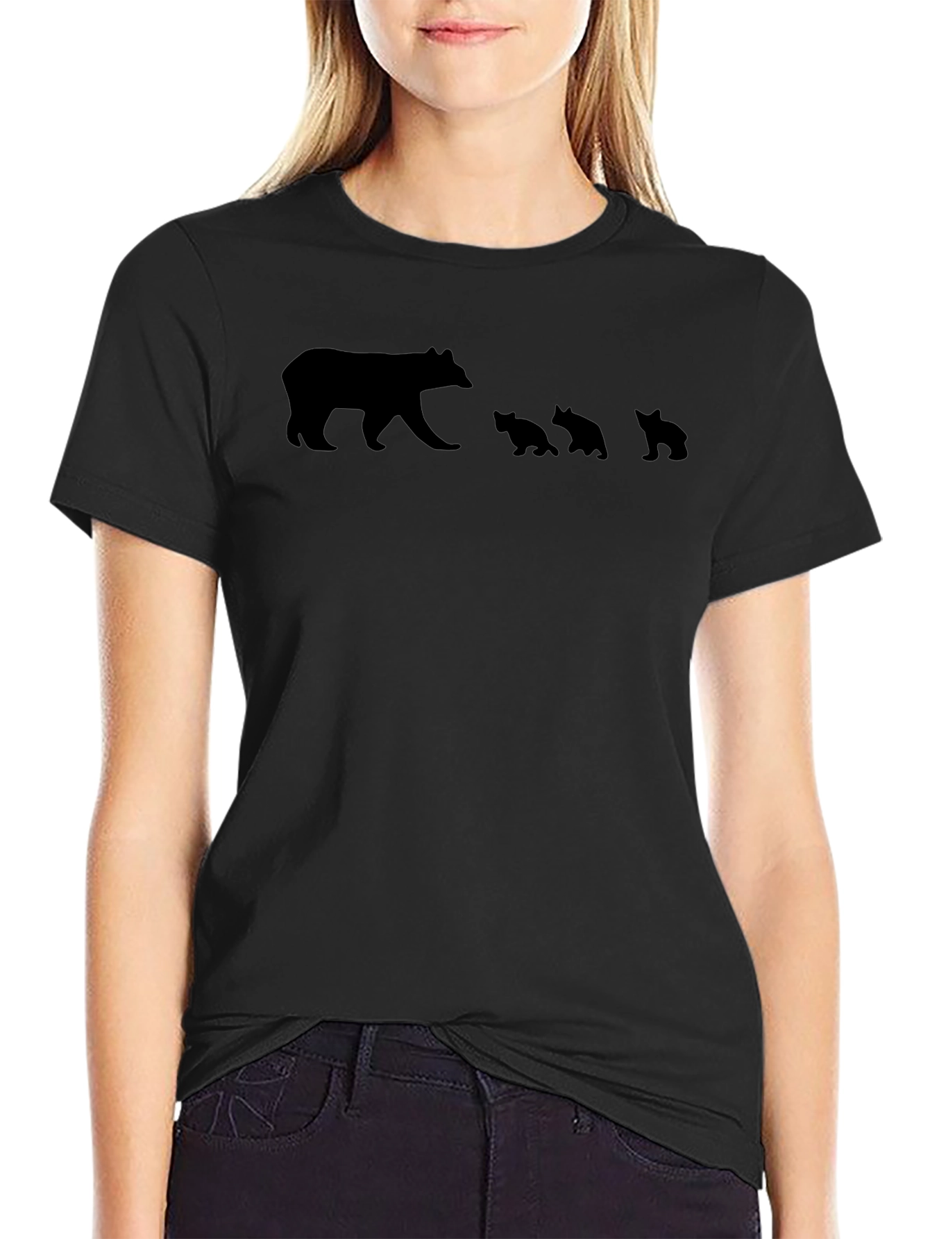 Bear Family Graphic T-Shirt