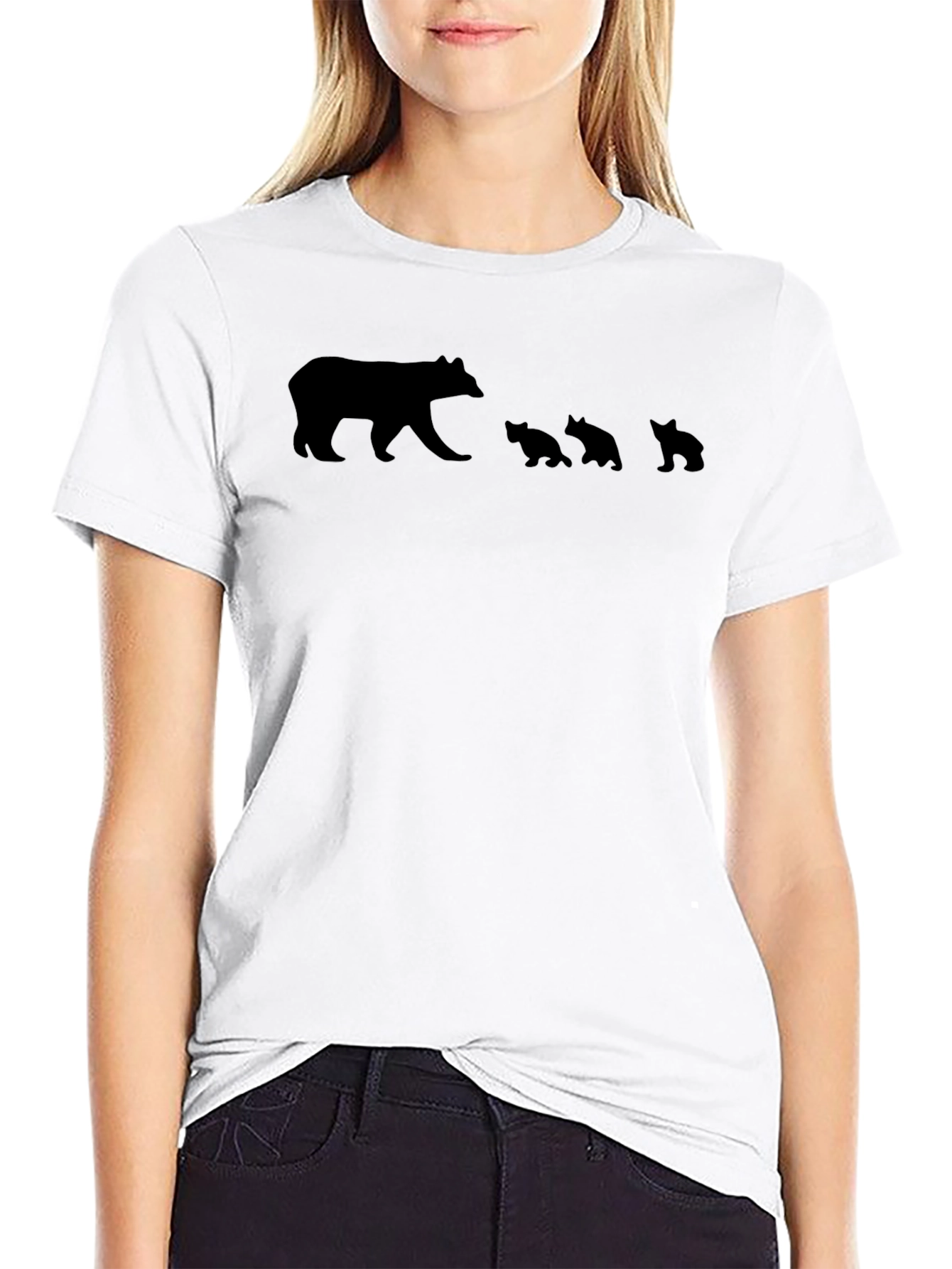 Bear Family Graphic T-Shirt