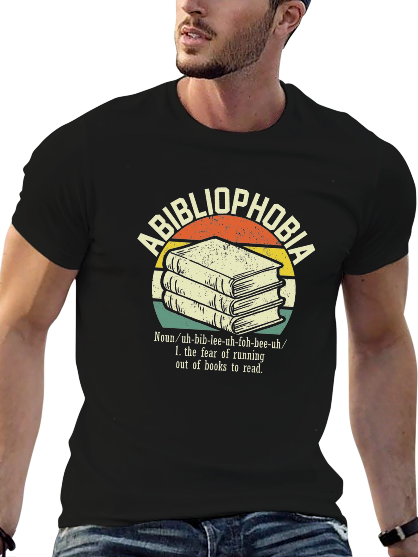 Bibliophobia T-Shirt - Fear of Running Out of Books