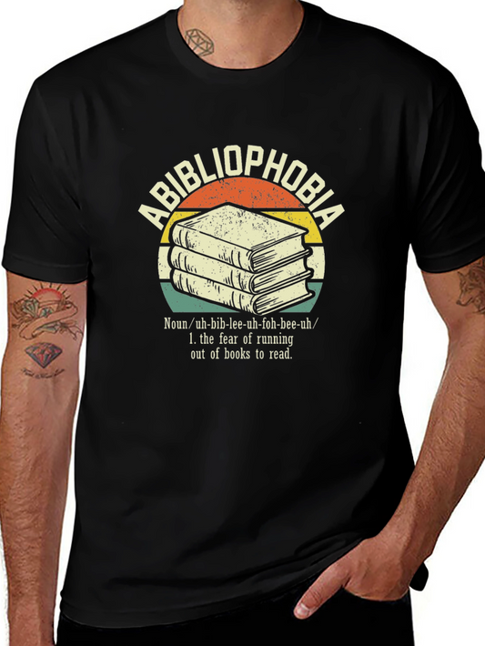 Bibliophobia T-Shirt - Fear of Running Out of Books