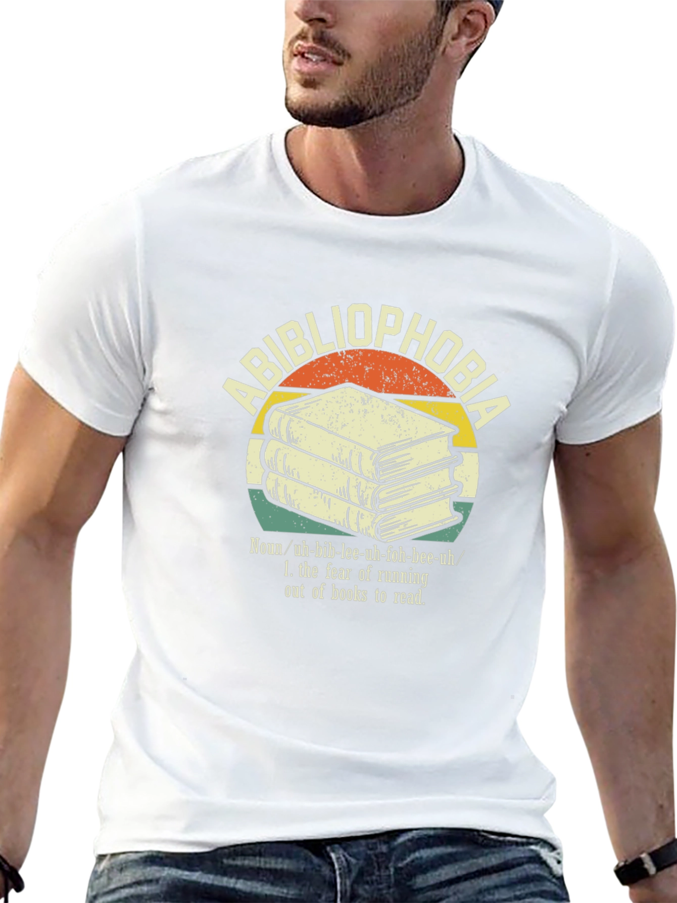 Bibliophobia T-Shirt - Fear of Running Out of Books