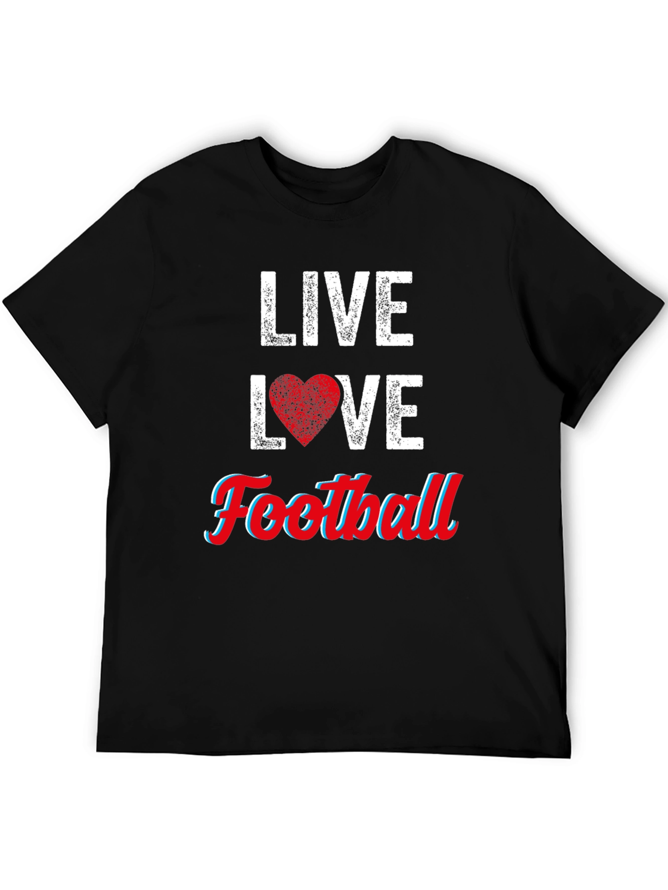 Live Love Football Graphic T-Shirt