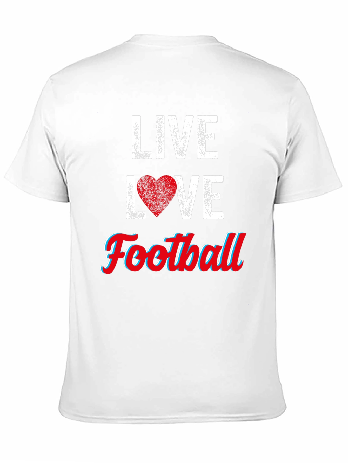 Live Love Football Graphic T-Shirt