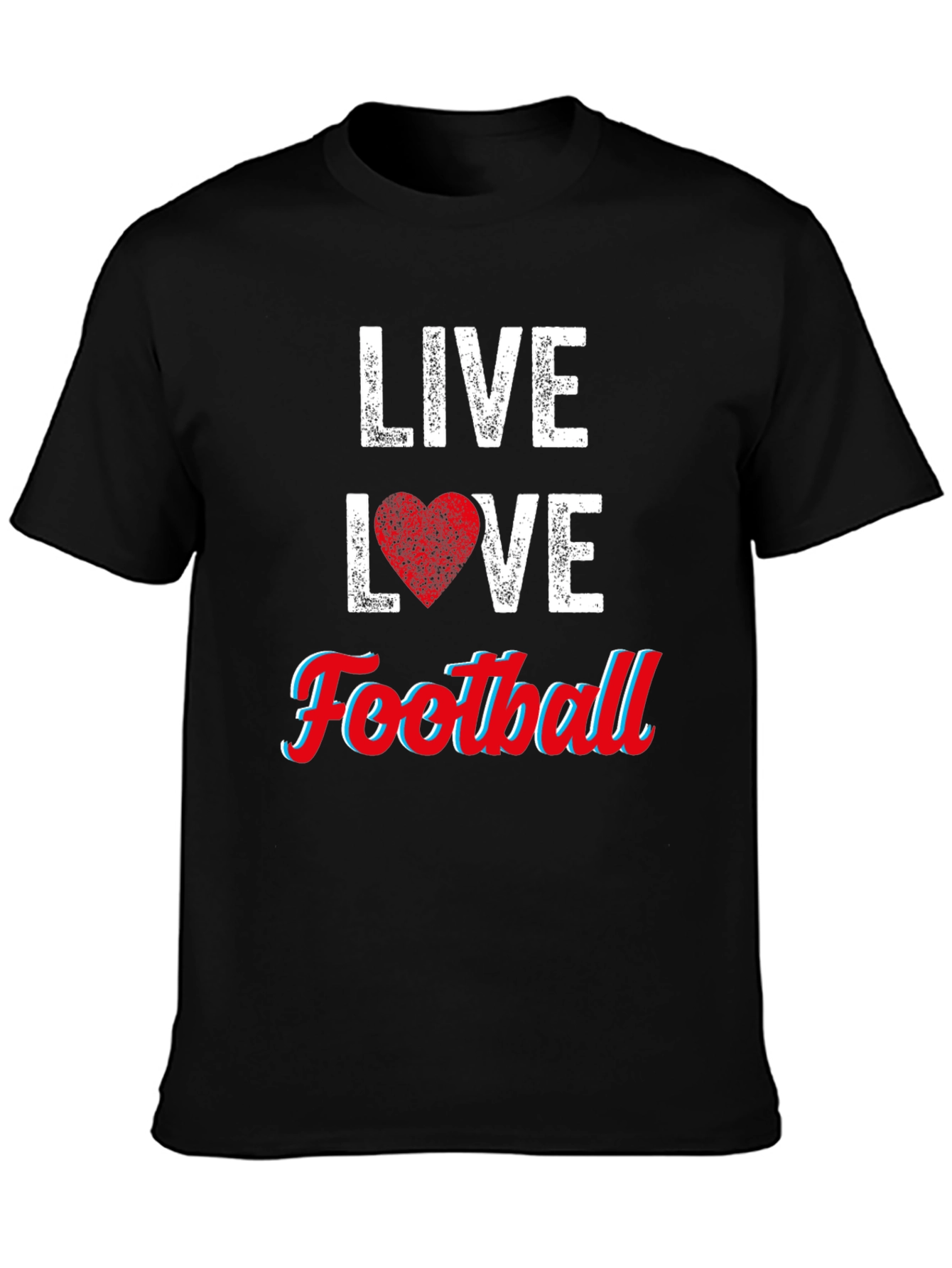 Live Love Football Graphic T-Shirt