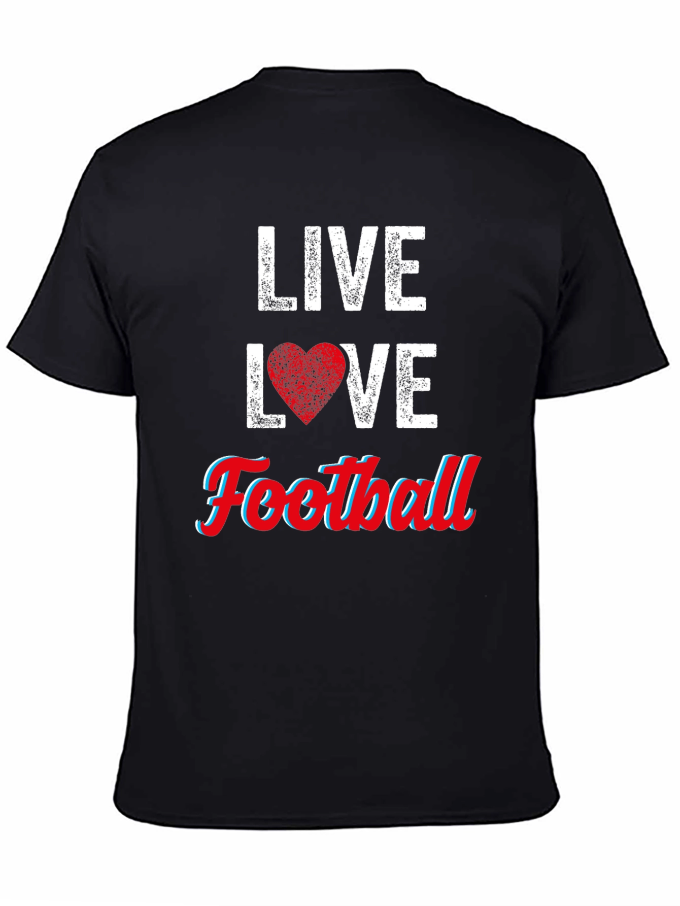 Live Love Football Graphic T-Shirt
