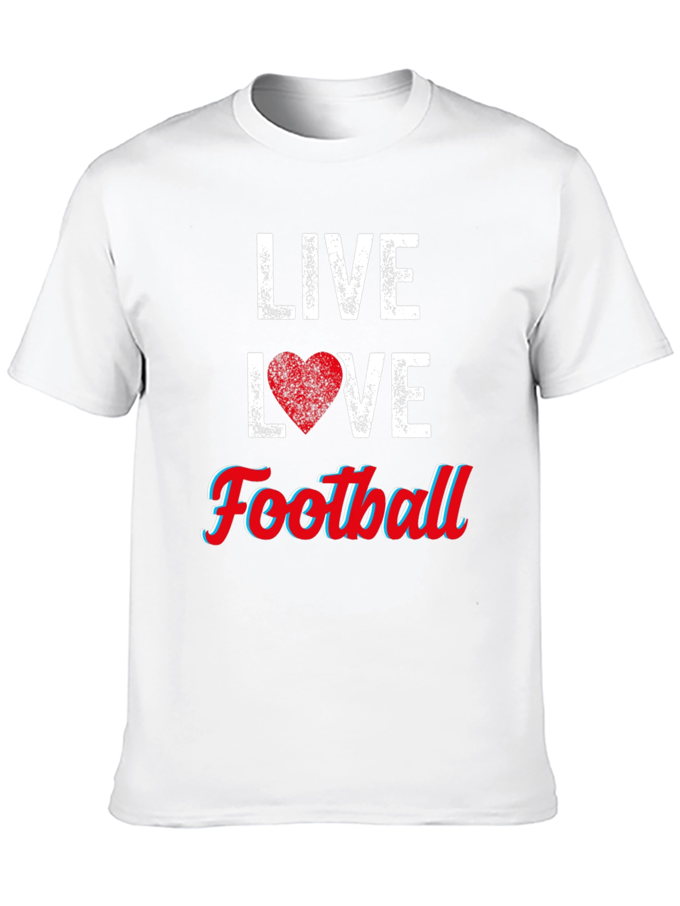 Live Love Football Graphic T-Shirt