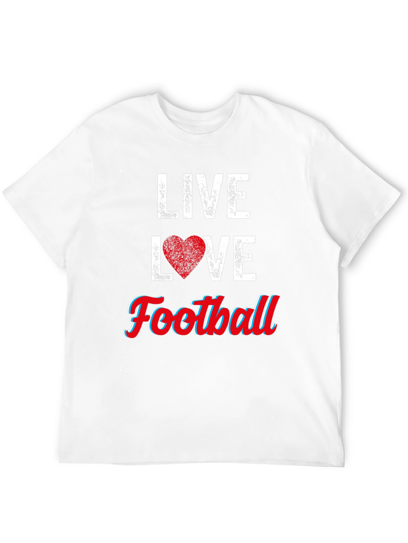 Live Love Football Graphic T-Shirt