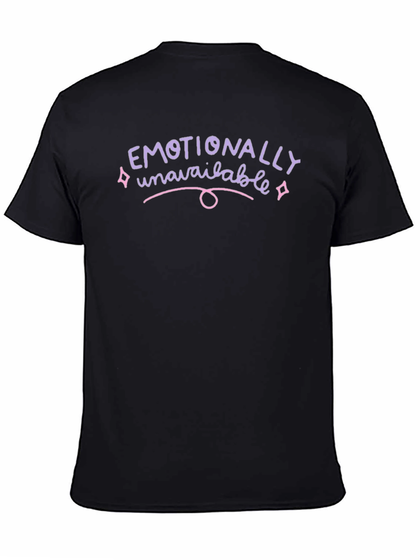 Emotionally Unavailable Graphic Tee - Black