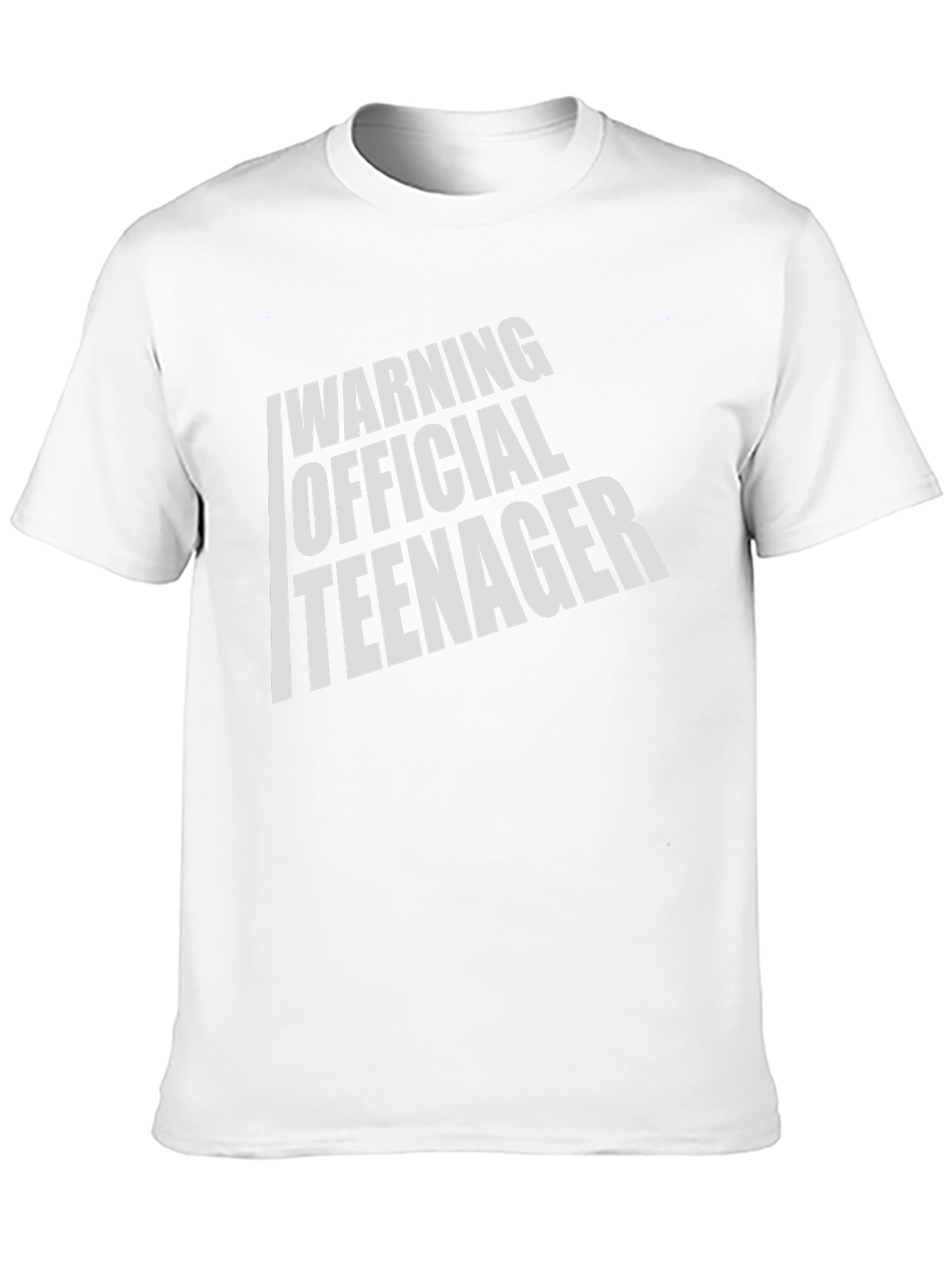 Warning Official Teenager T-Shirt - Black