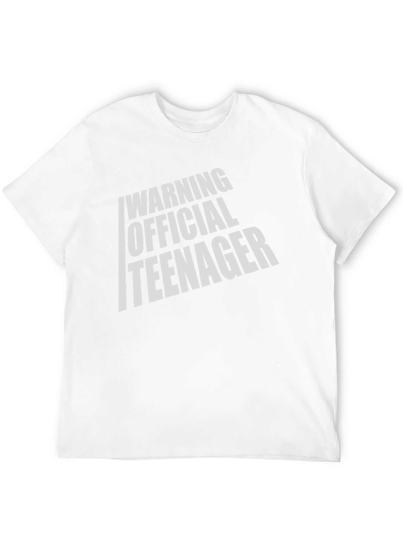 Warning Official Teenager T-Shirt - Black