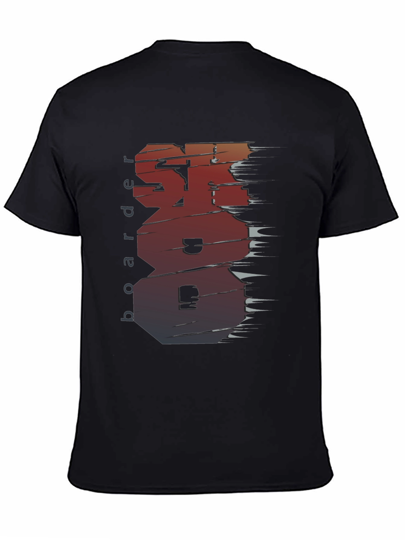 Skateboarder Graphic Tee - Unique Distressed Design