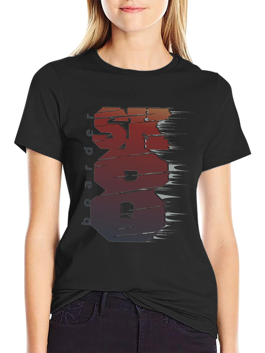 Skateboarder Graphic Tee - Unique Distressed Design