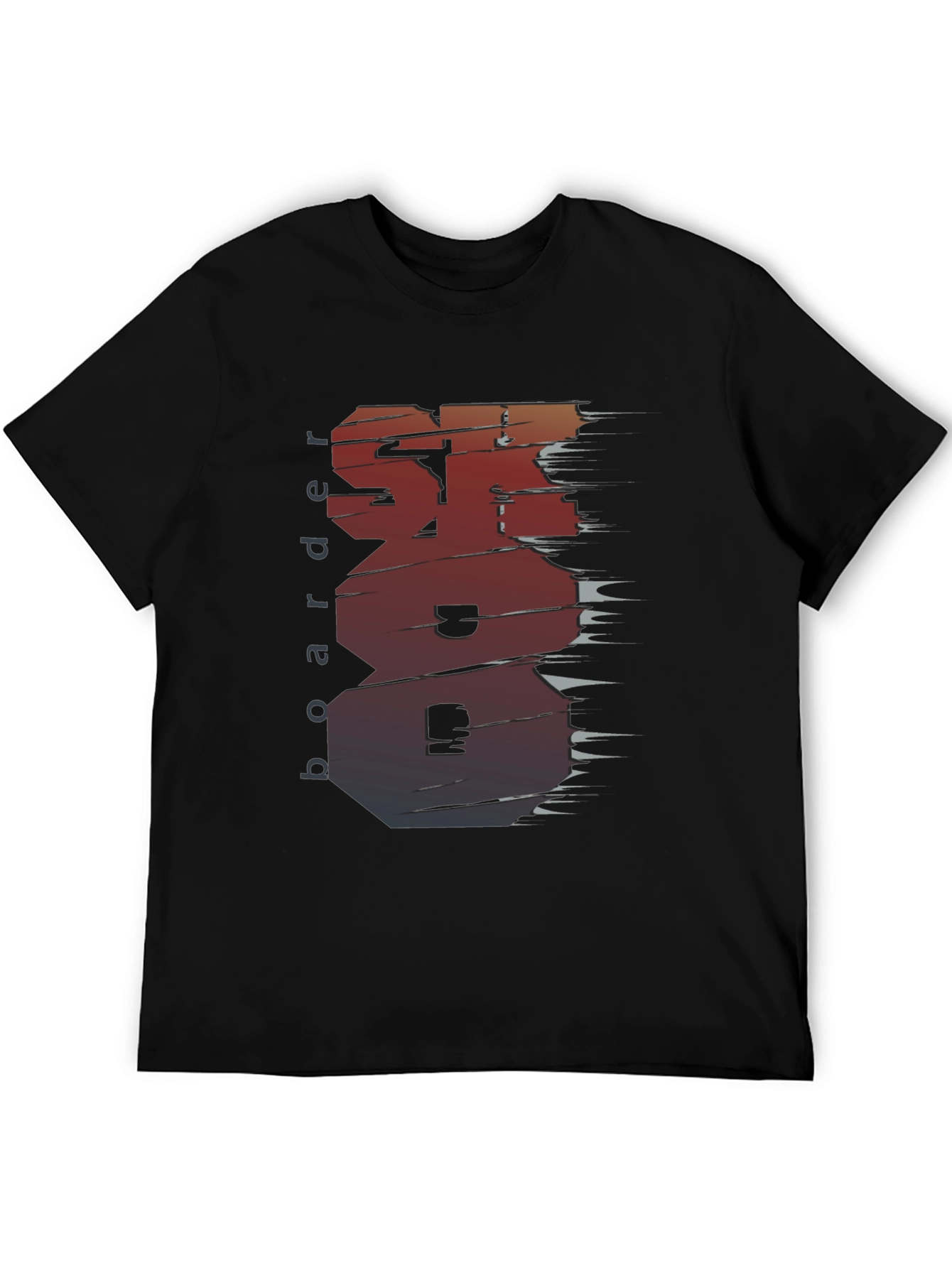 Skateboarder Graphic Tee - Unique Distressed Design
