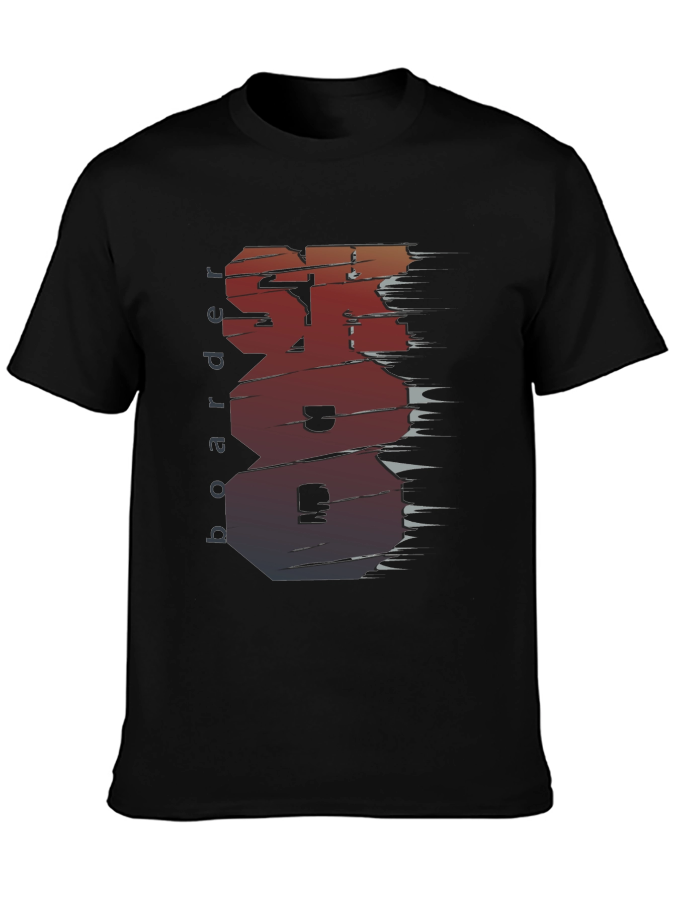Skateboarder Graphic Tee - Unique Distressed Design