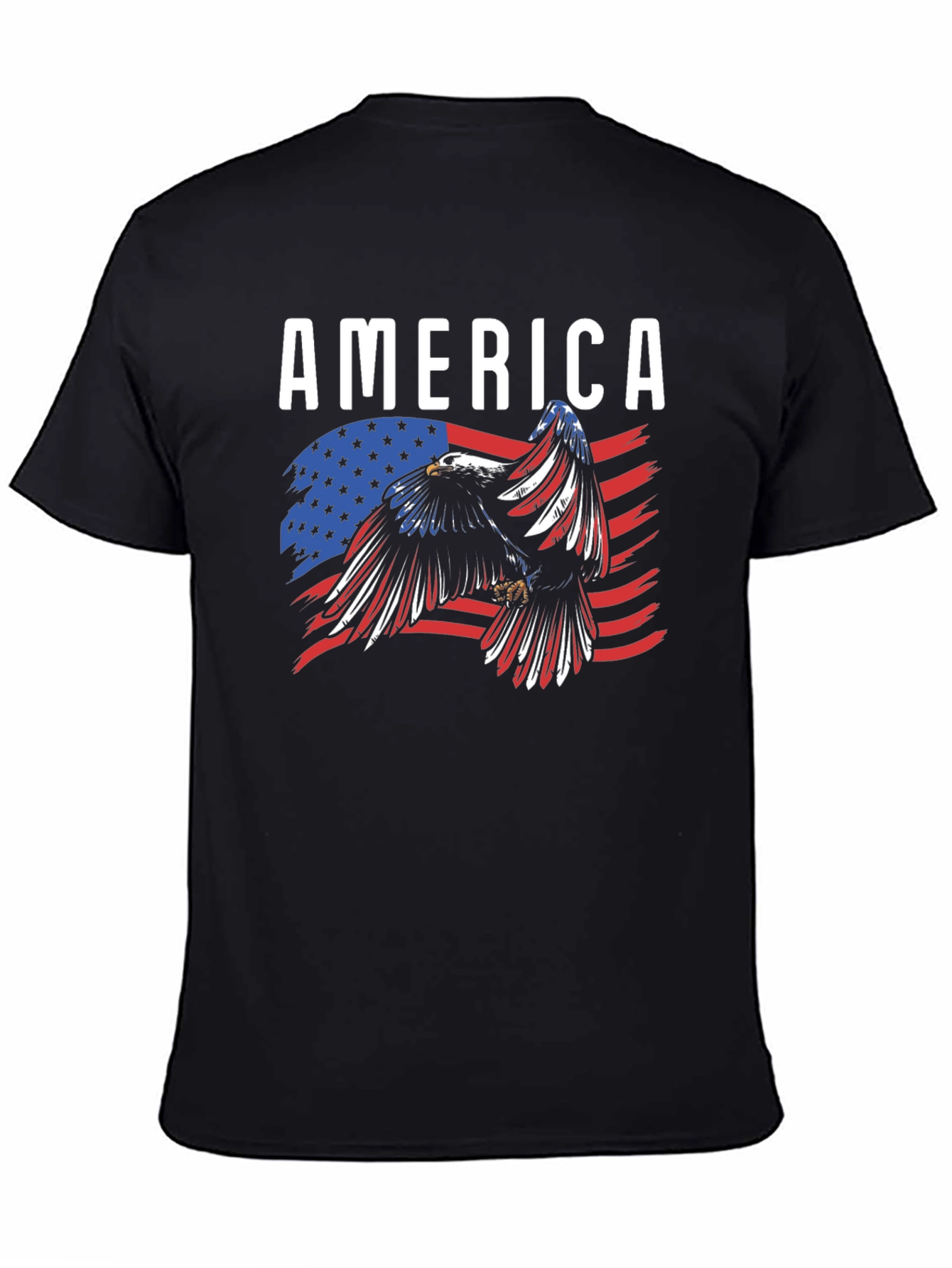 America Eagle Flag Graphic T-Shirt