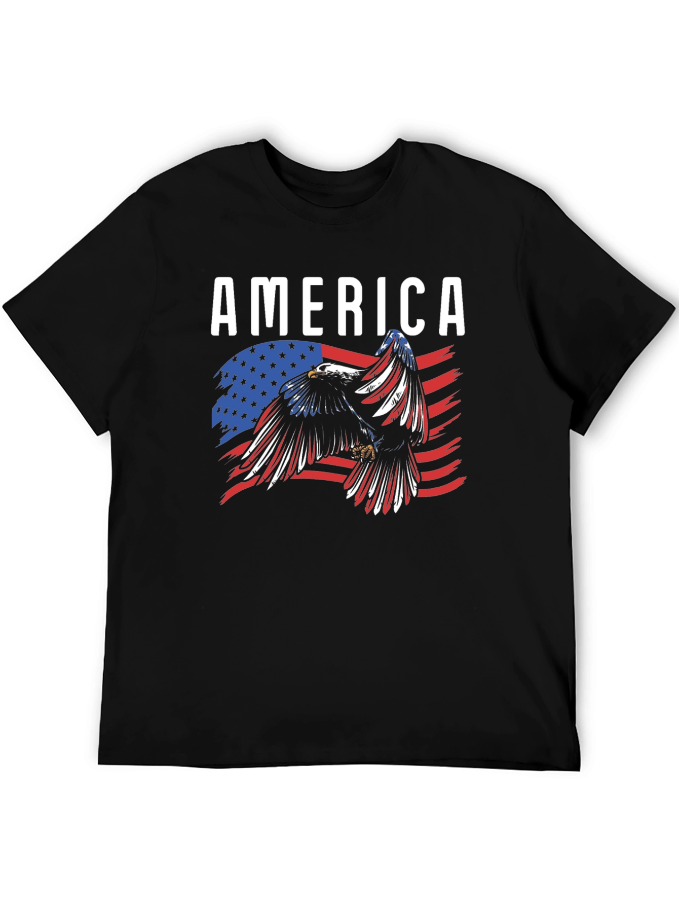 America Eagle Flag Graphic T-Shirt