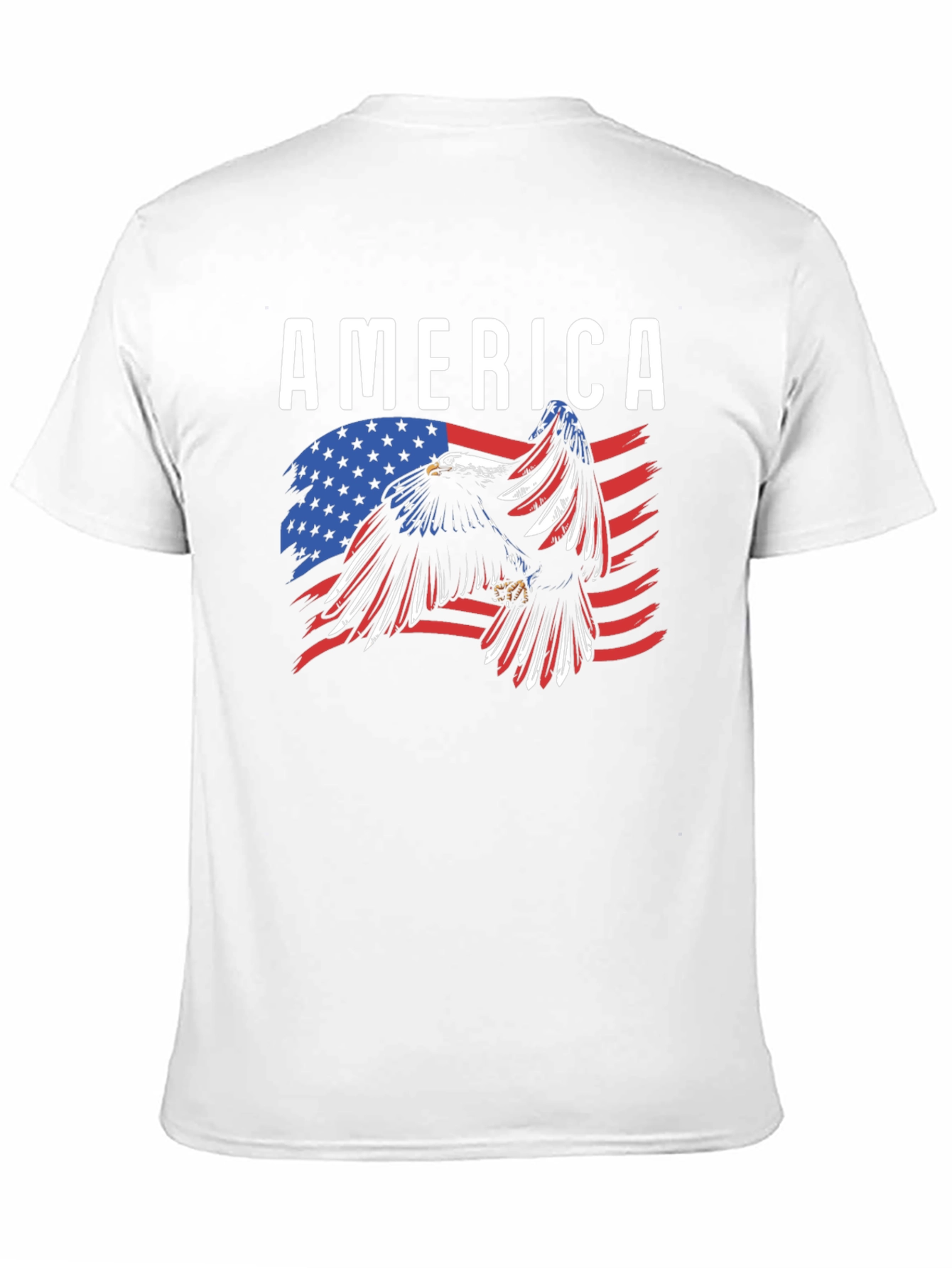America Eagle Flag Graphic T-Shirt