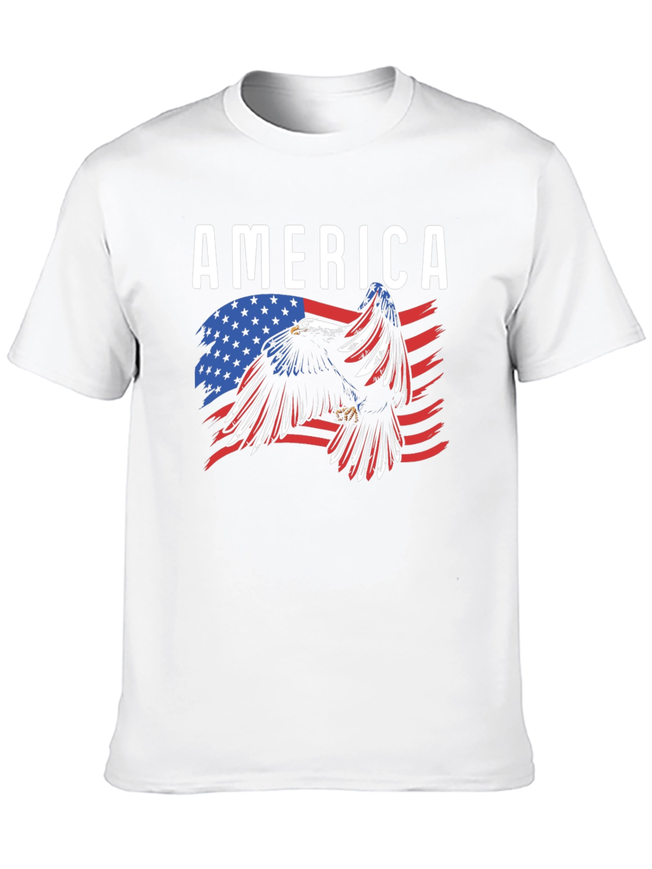 America Eagle Flag Graphic T-Shirt